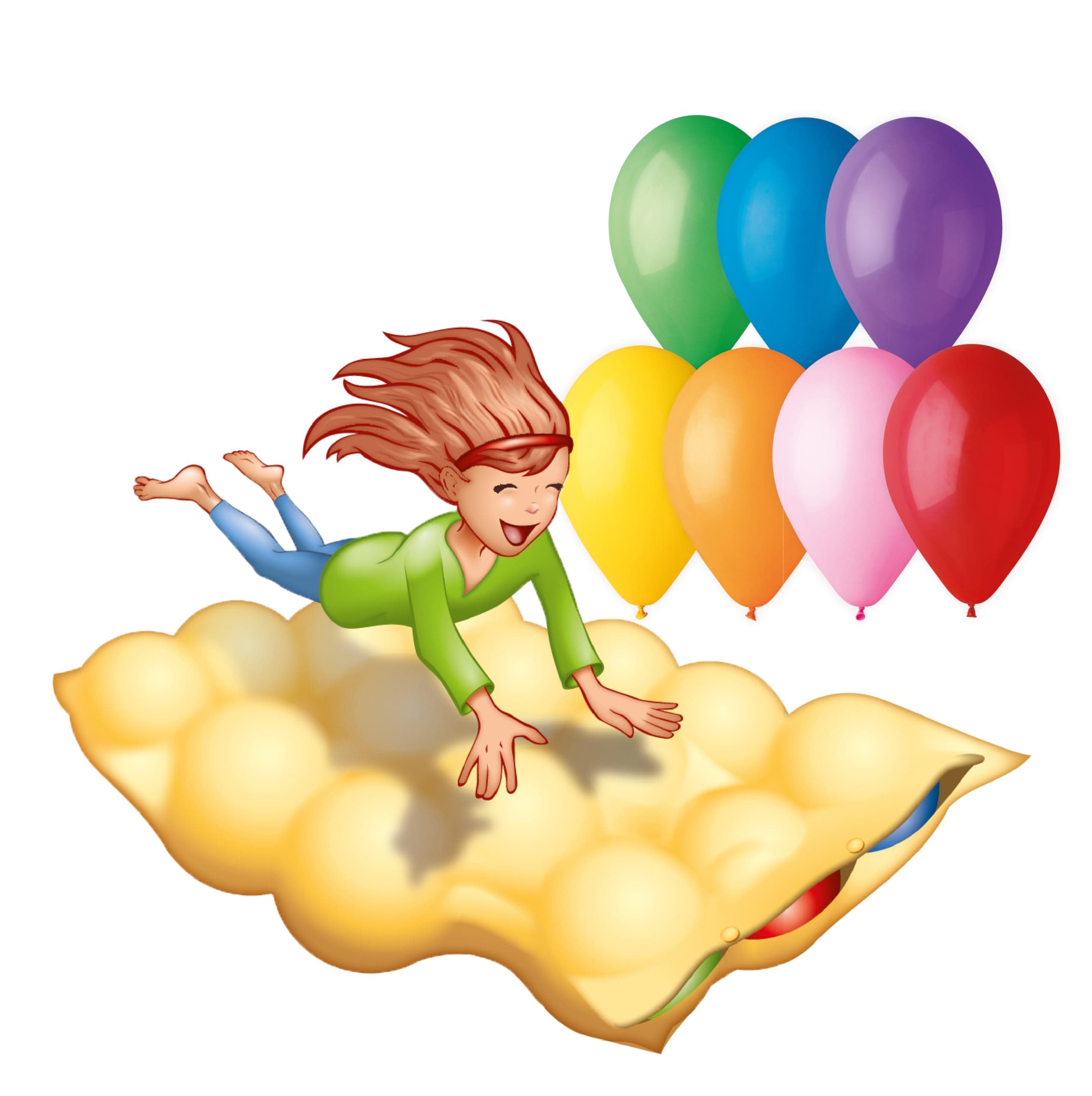 15 cm Jumping Balloon (Assorted Colors)