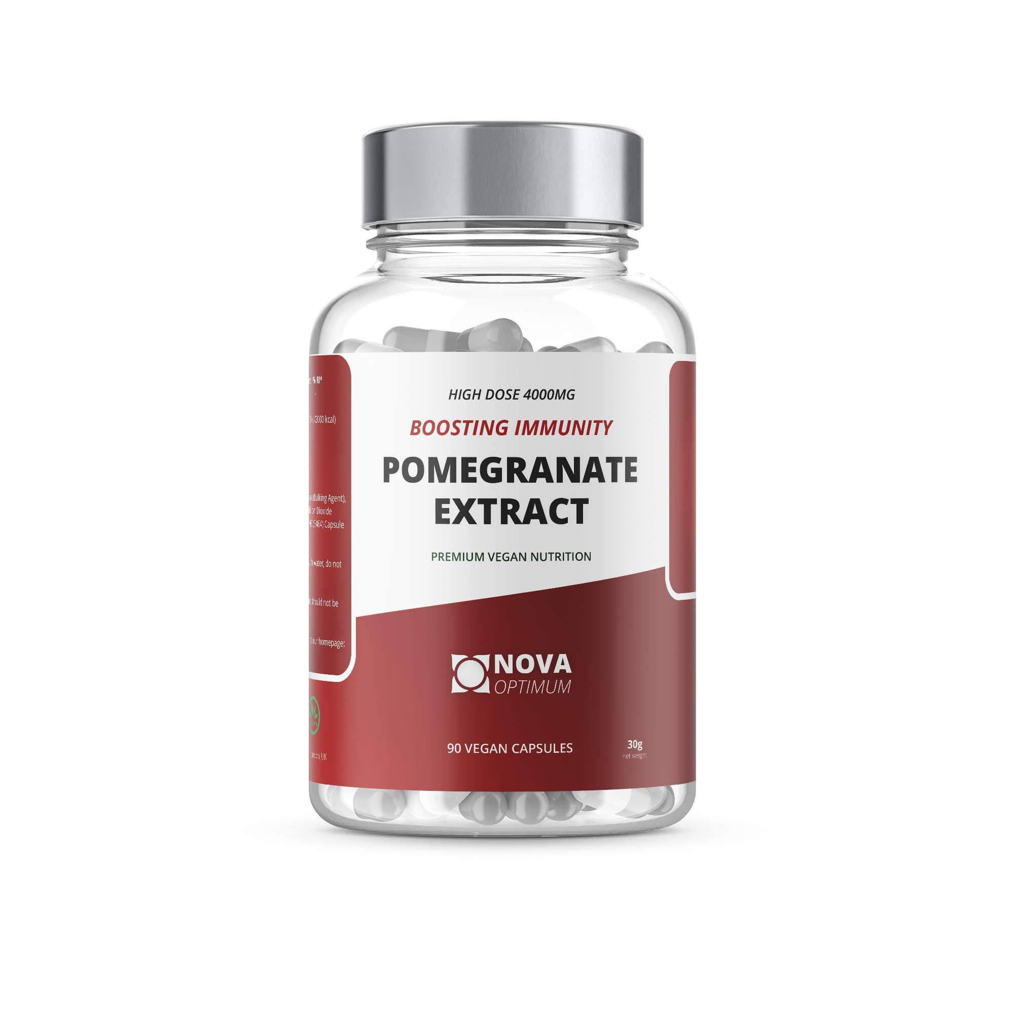 NOVA OPTIMUM Premium Pomegranate Extract 4000mg | Immunity Booster I 90 Tabs