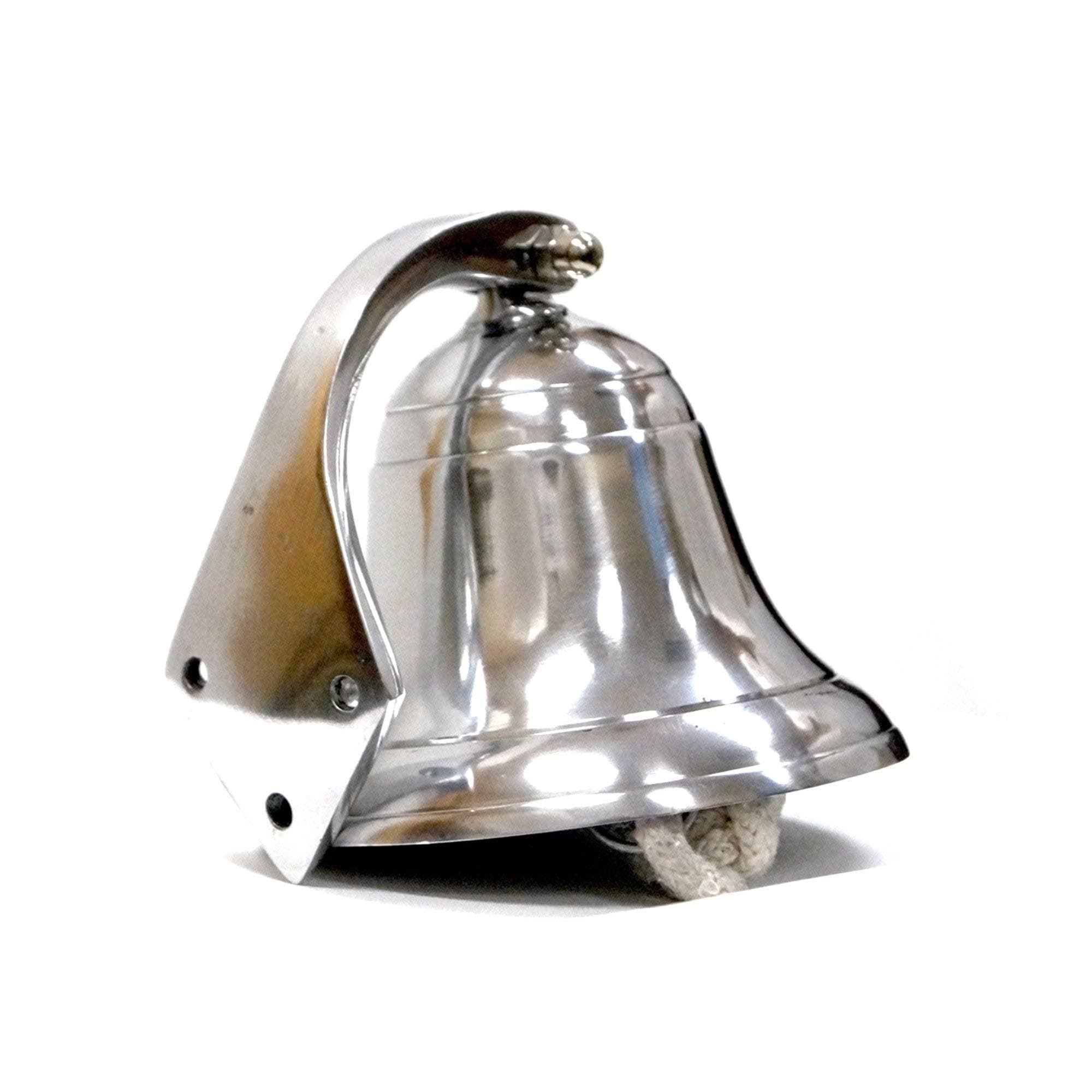 Wall Hanging Ship Bell 4", Silver Chrome