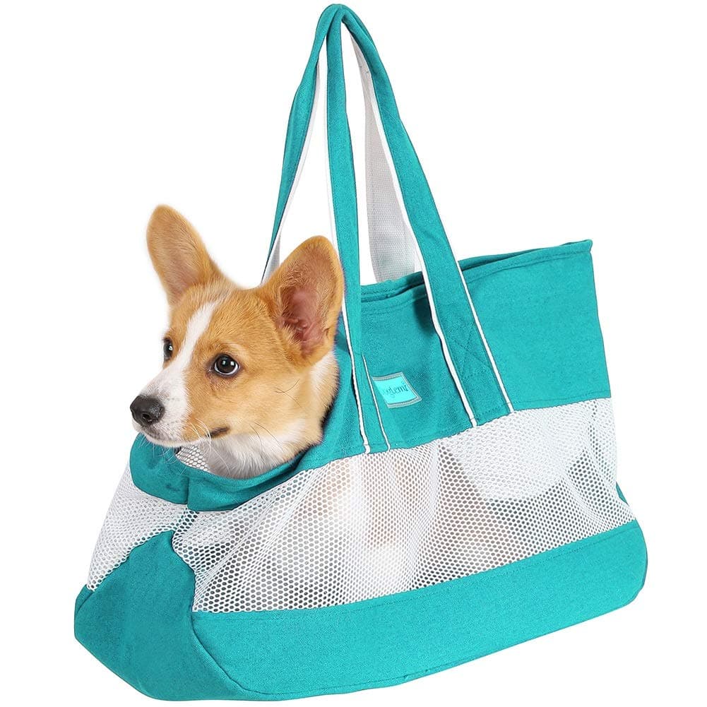 FUNAT Pet Cat Carrying Bag, Small Dog Carrying Portable Dog Cat Soft-Sided Carrier Travel Pet Carrier Tote Bag, Pet Carrier Tote, Portable Pet Outing Breathable Carrier Bag