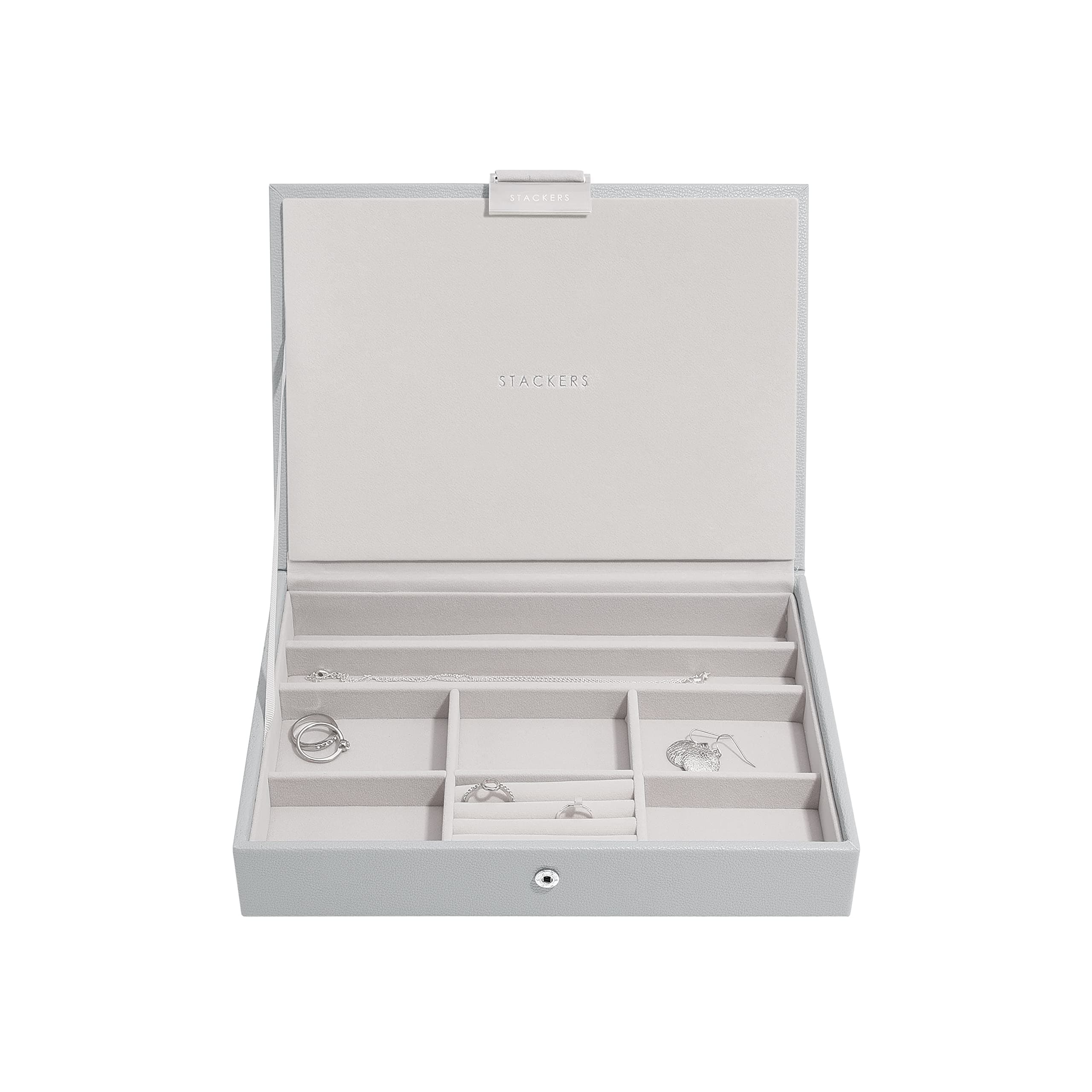 StackersStackers Pebble Grey Classic Medium Jewellery Box Lid