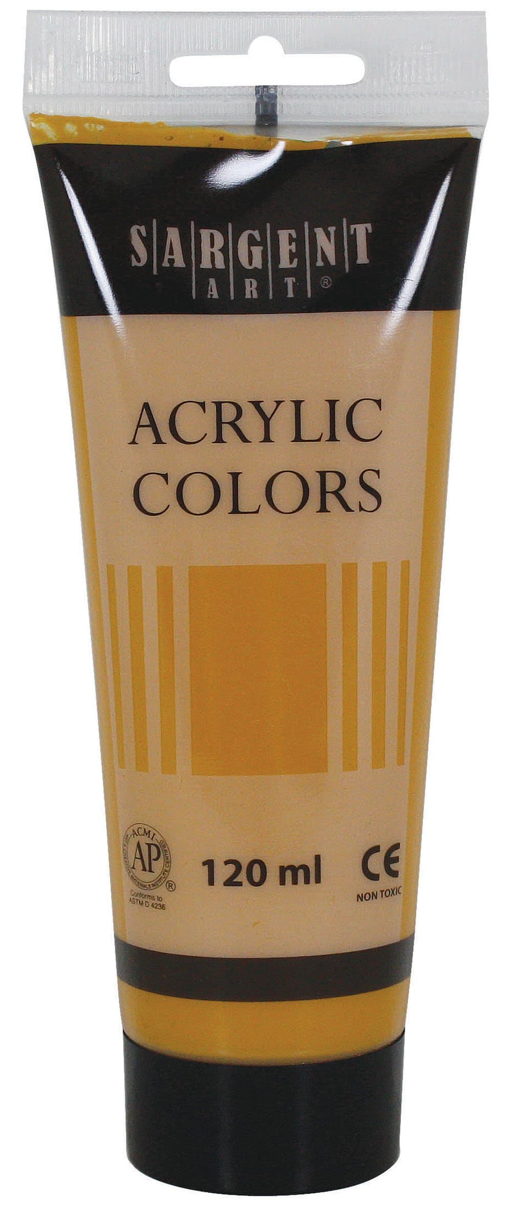 Sargent Art 23-0392 120Ml Tube Acrylic Paint, Yellow Ochre