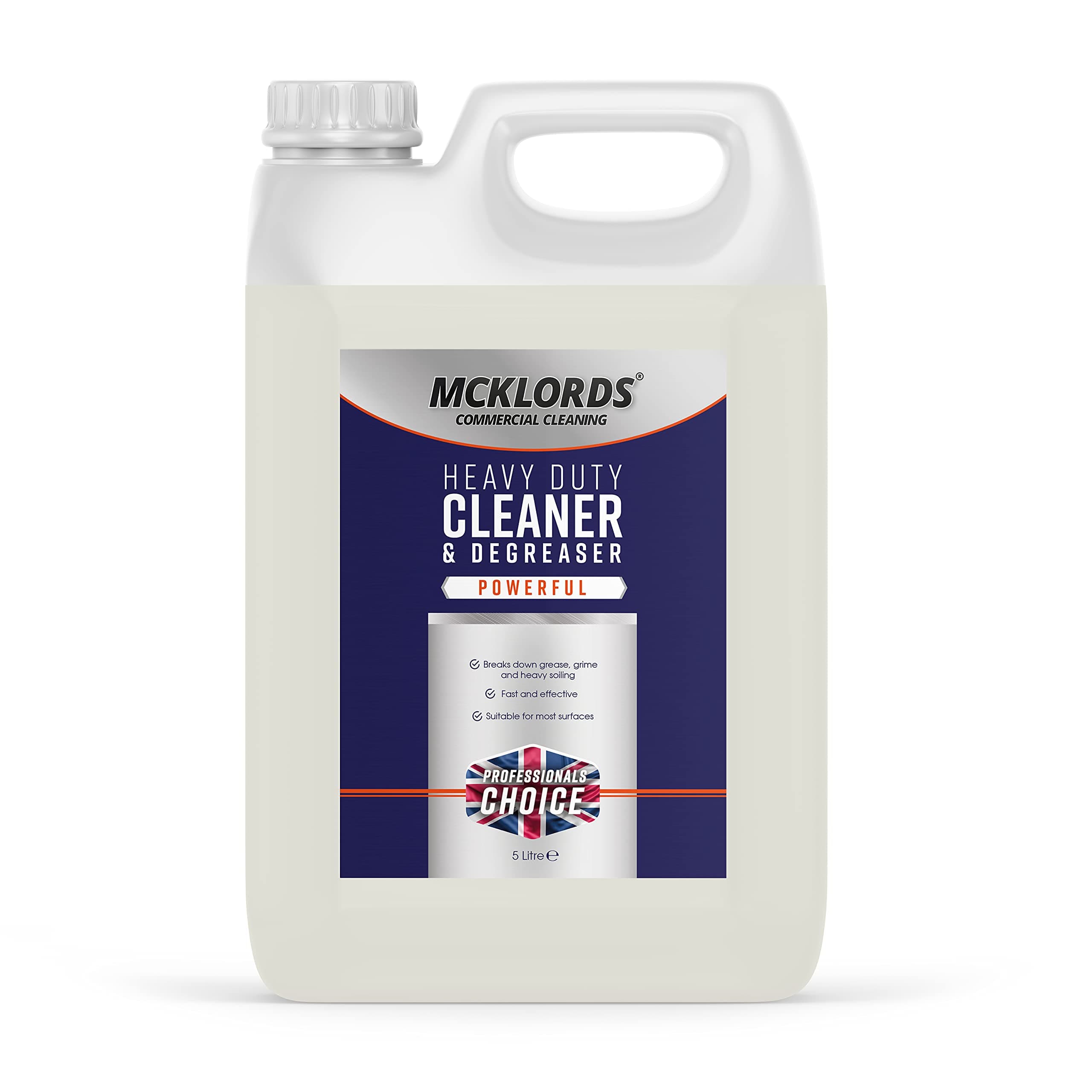 McKLords Heavy Duty Cleaner and Degreaser, 5 Litre