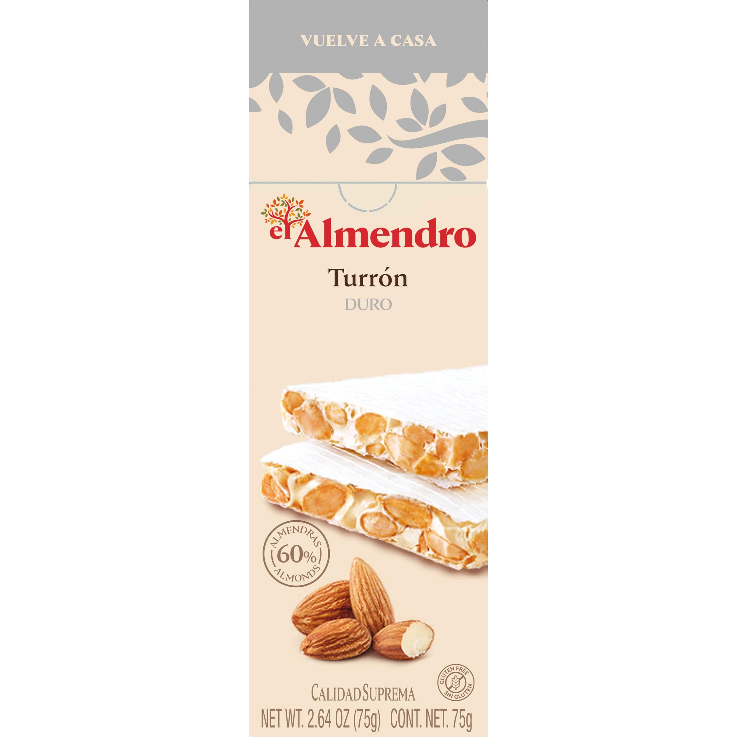 El Almendro Crunchy Almond Turron Bar, 75g
