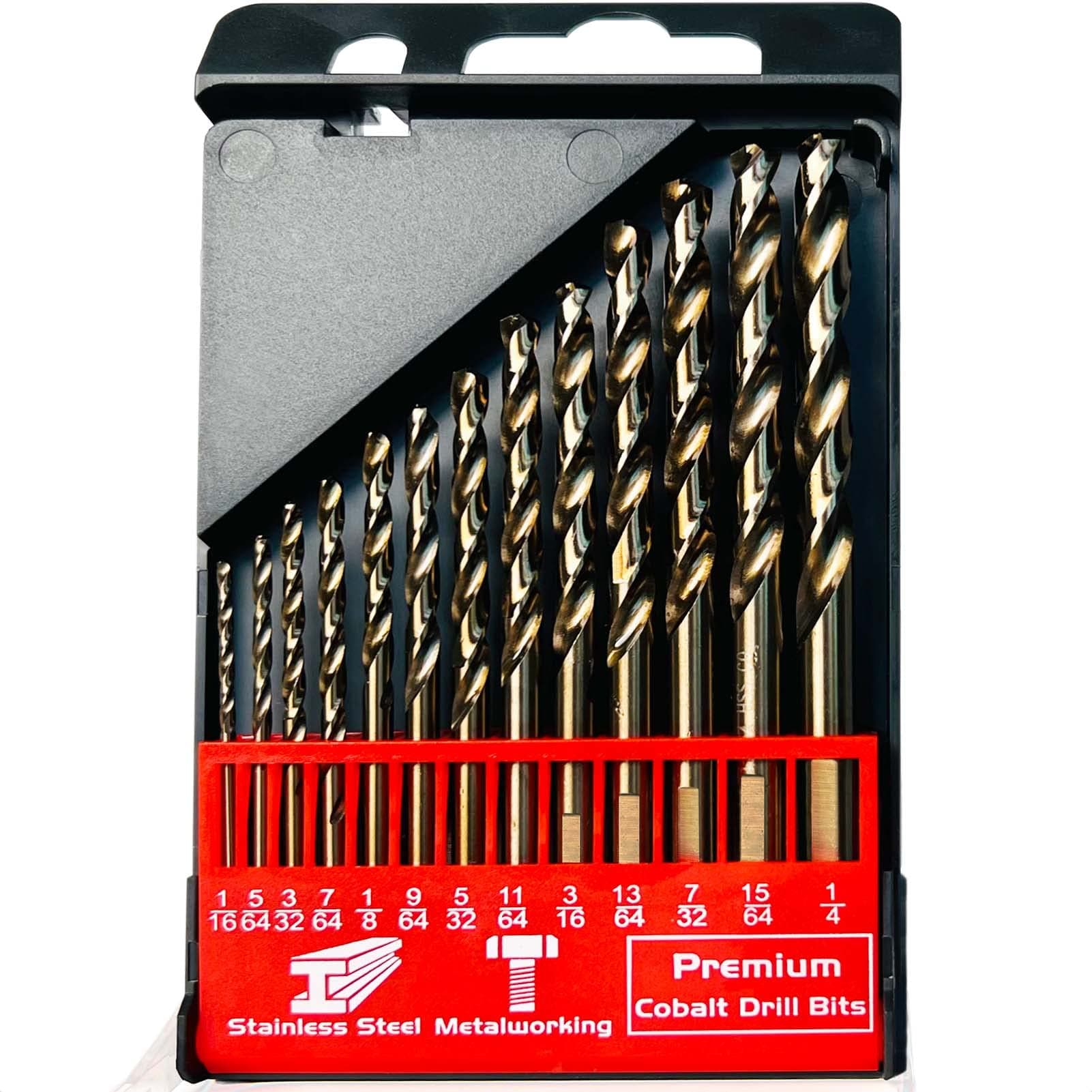 (1/16"-1/4") 13pcs cobalt drill bits set