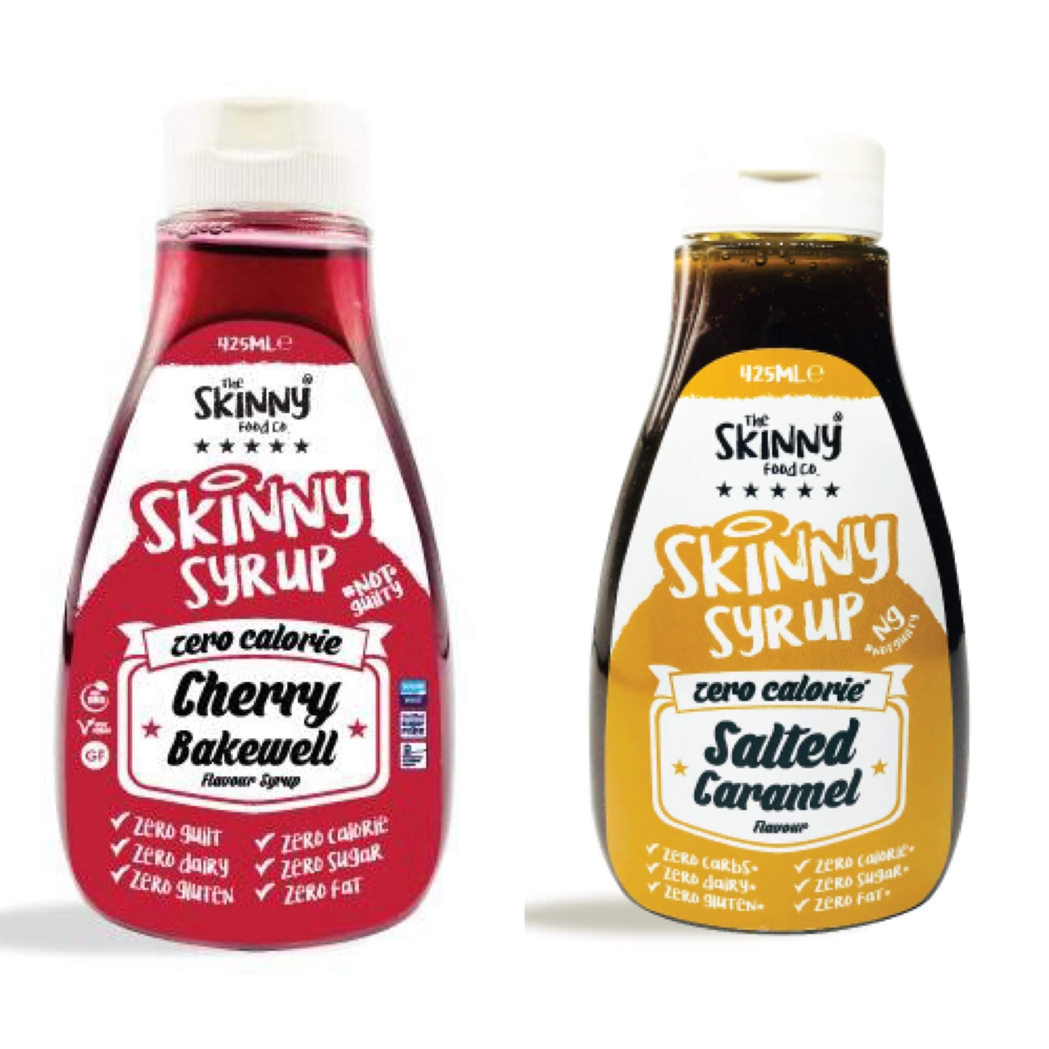 Skinny Food Co 425ml Twin Pack Cherry Bakewell & Salted Caramel