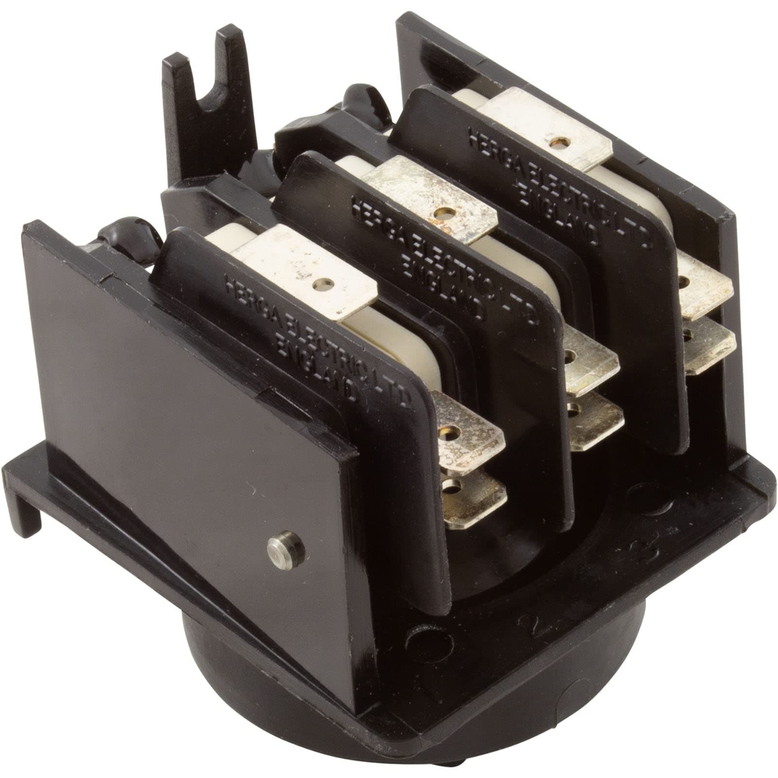 Air Switch, Herga, 4 Function, 20a, 3PDT, THD, White Cam