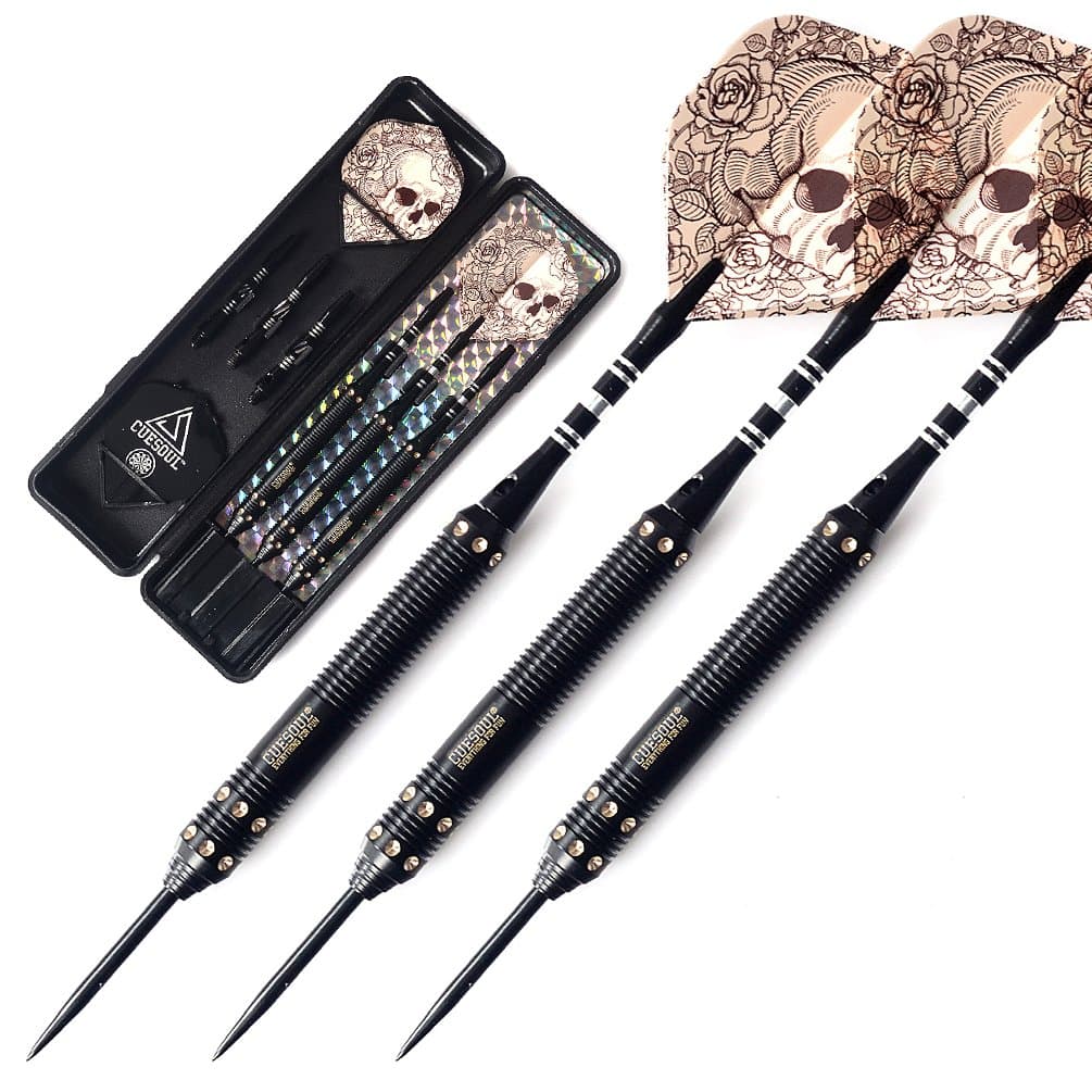 CUESOUL Dragon Deluxe Brass Steel Tip Darts Pack 21 23 25 Grams Darts Set-004 F004 21 Grams