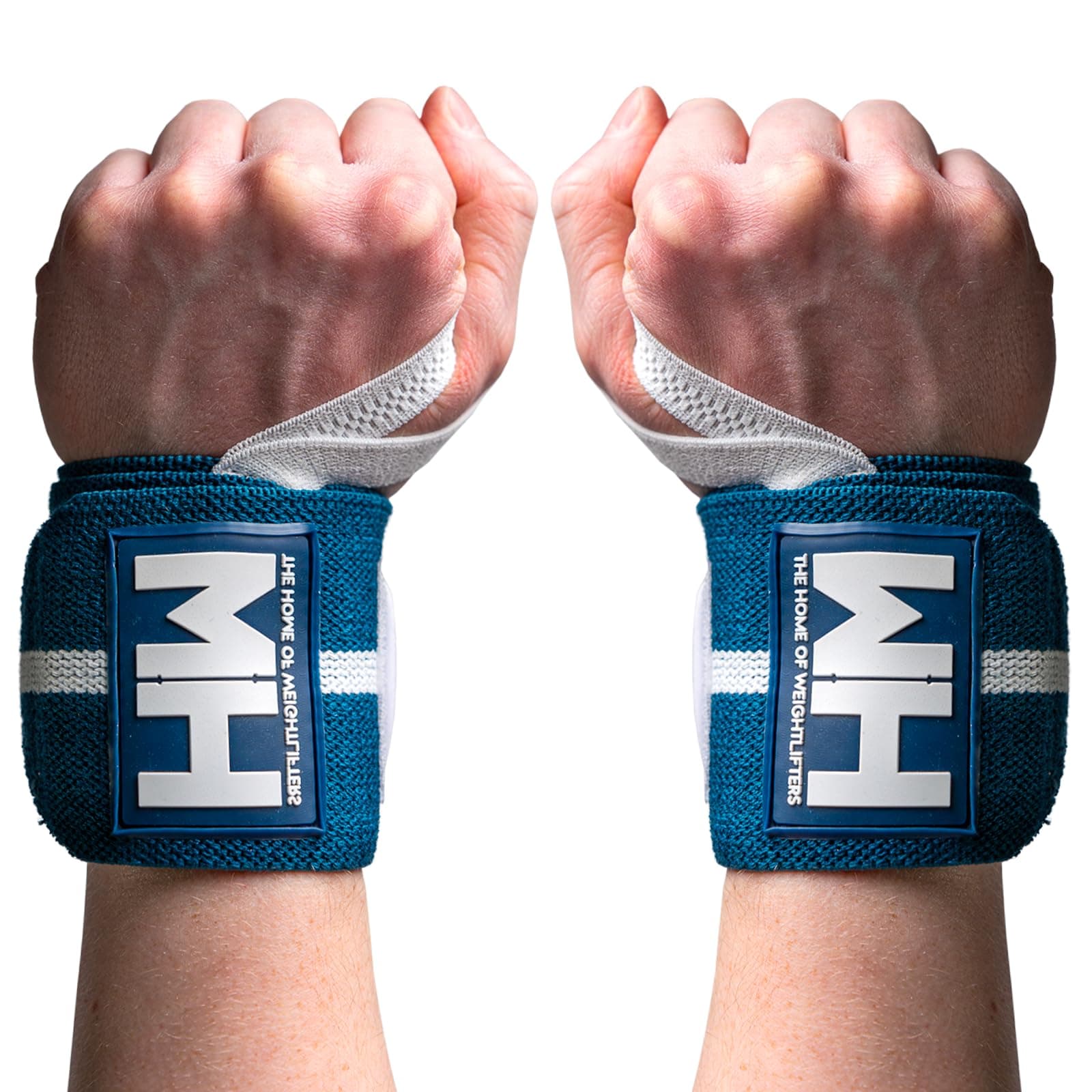 'Weightlifting House Wrist Wraps, Straps for Weightlifting Men and Women - Professional 18'' Gym Wrist Support with Thumb Loop Strength for Olympic Weight Lifting'