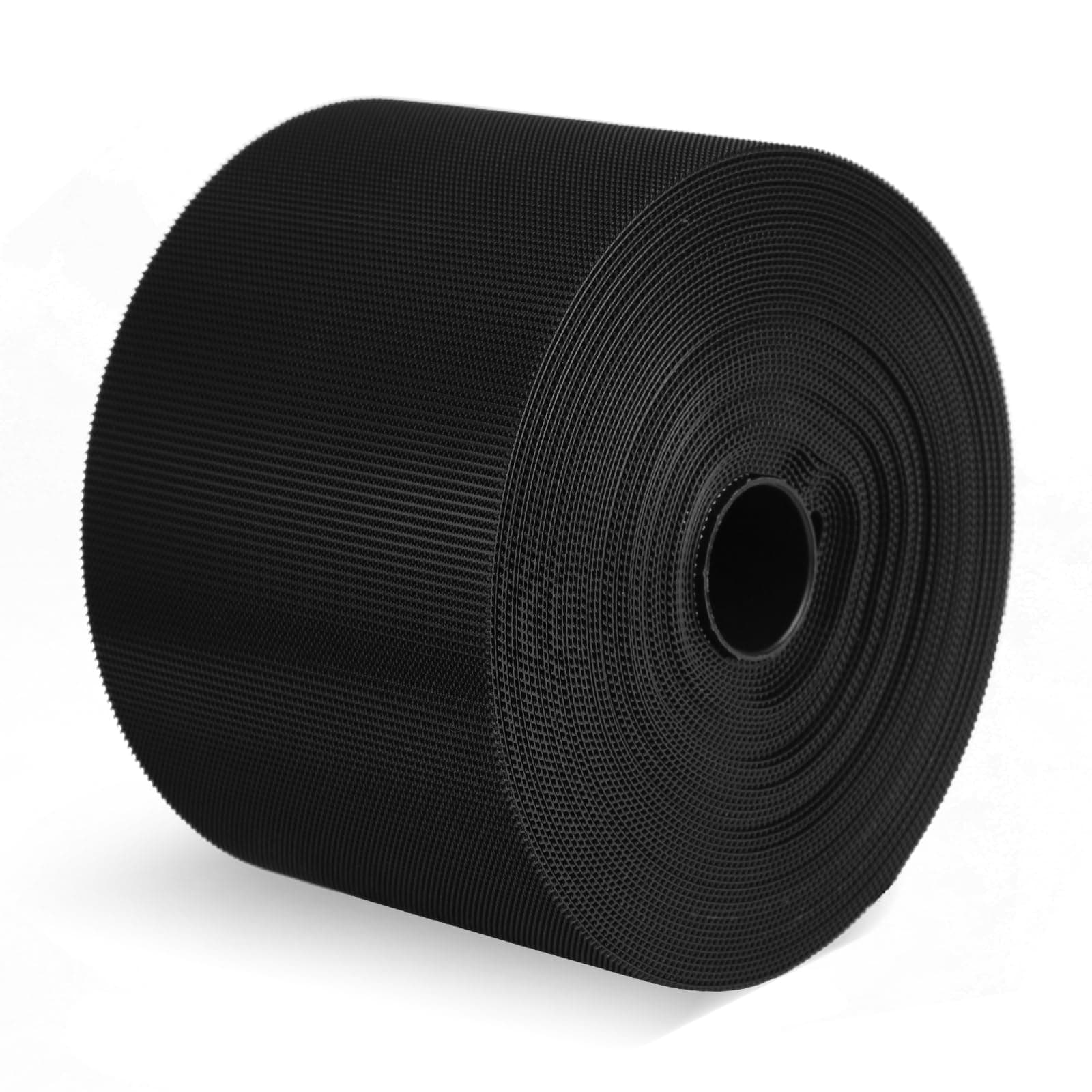 Hook Mat Fastener, 42' Long & 4" Wide Hook and Loop Nylon Tape Strips for Carpet Bonded Foam Seams, for Keeping Stability Cheer Mats for Gymnastics Gym Floors (Black)
