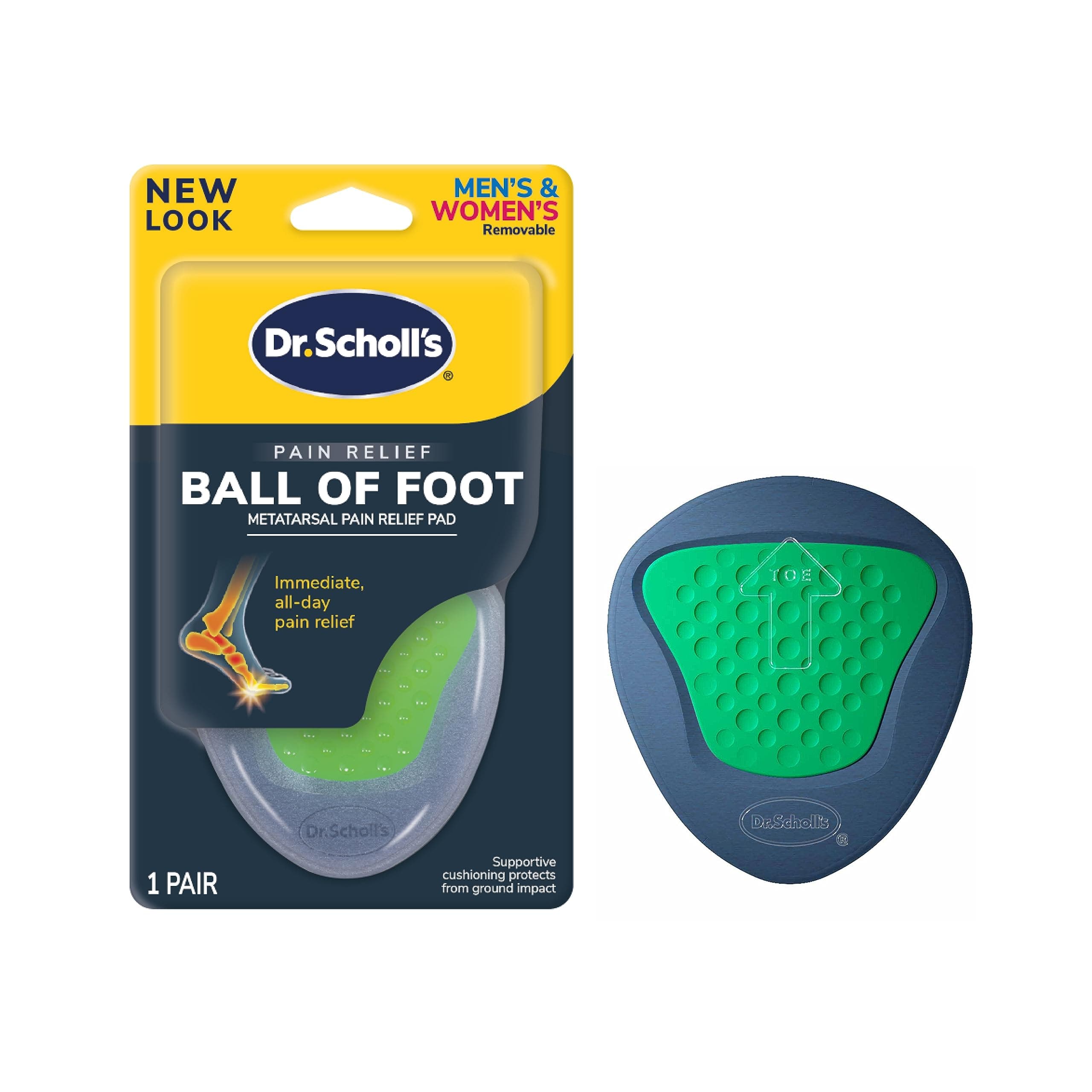 Dr. Scholl’S Pain Relief Orthotics For Ball Of Foot Pain, 1 Pair - One Size Fits All