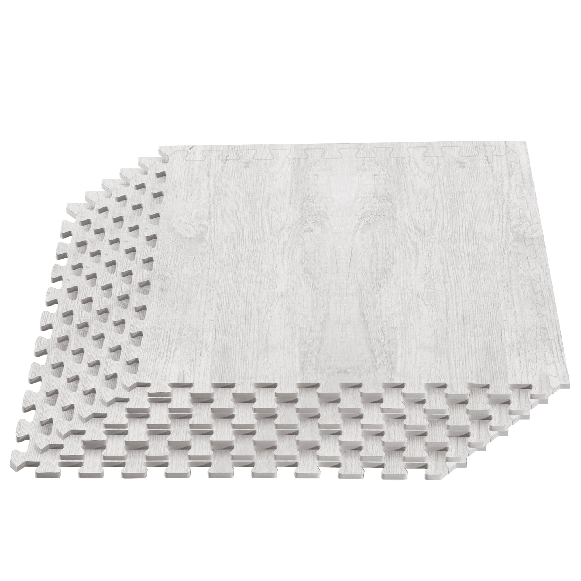 We Sell MatsForest Floor Farmhouse Collection 3/8 Inch Thick Printed Wood Grain Mats, 24 in x 24 in