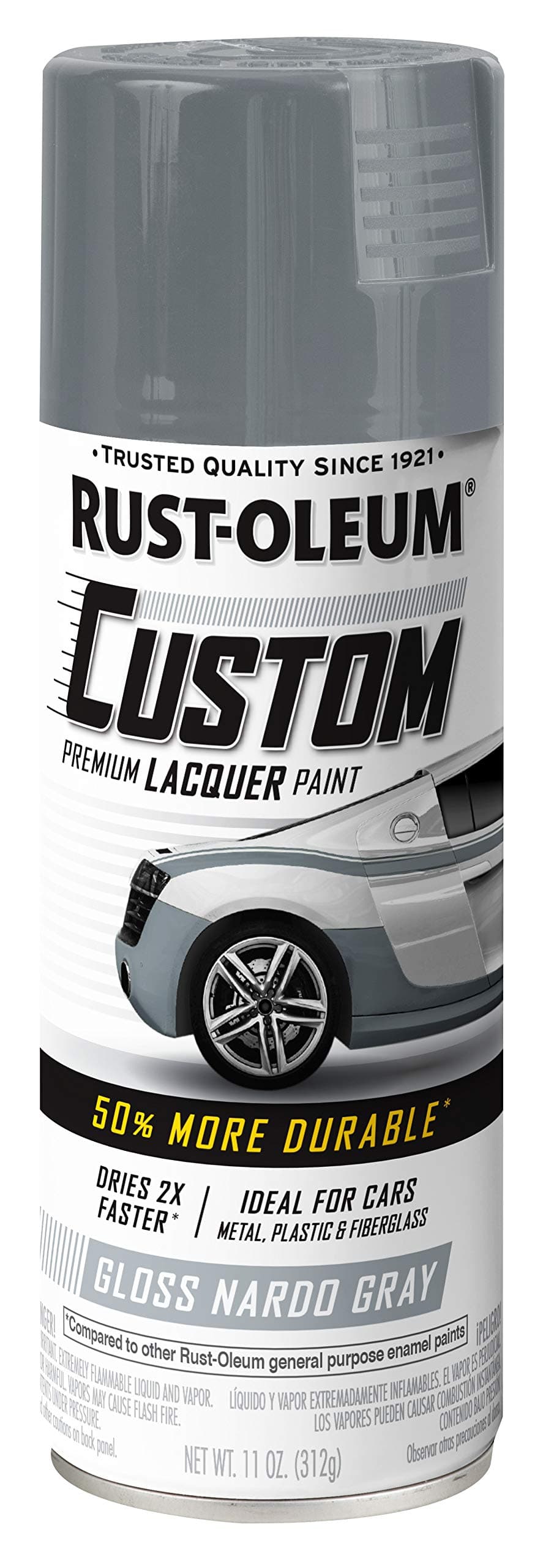 363515 Automotive Custom Lacquer Spray Paint, 11 oz, Gloss Nardo Gray