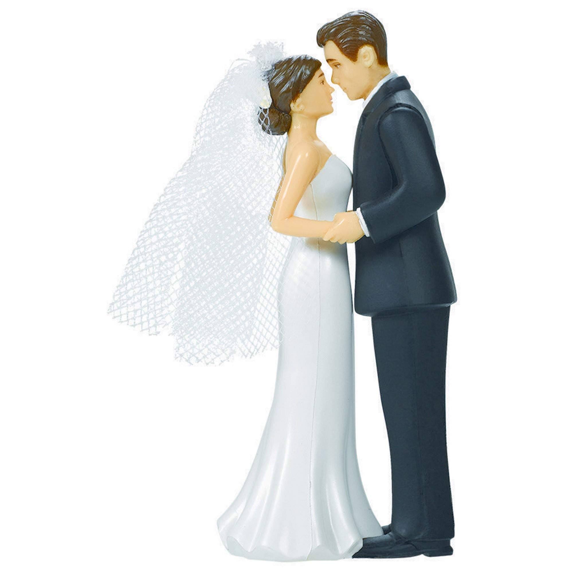 Elegant Blonde Bride Wedding Cake Topper Party Supply 4 1/2" 100004