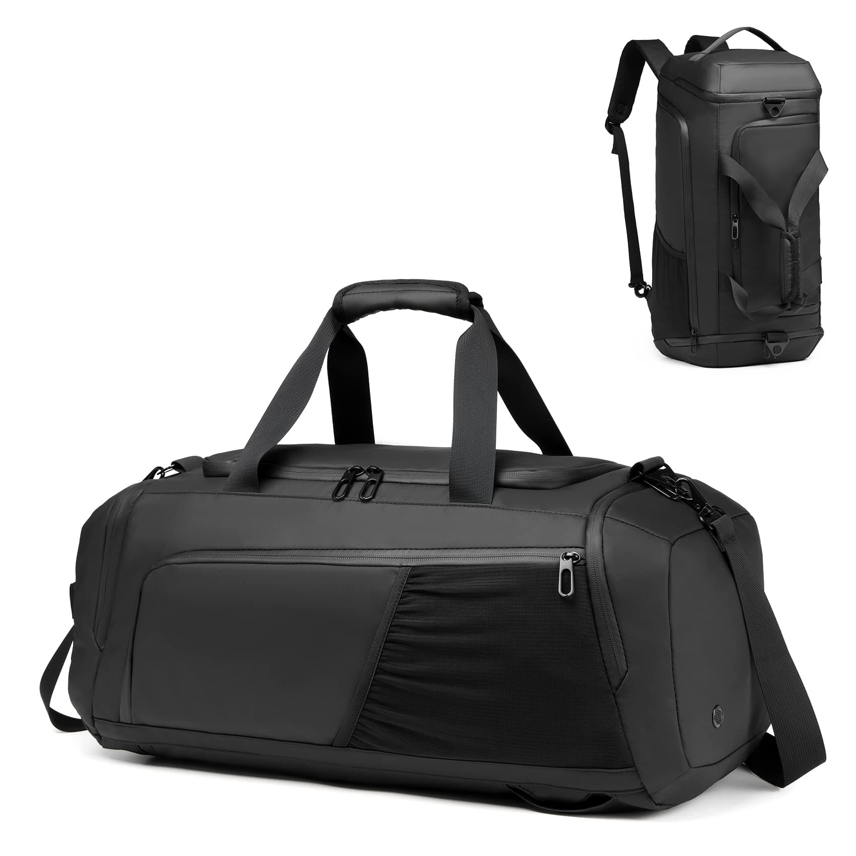 Gym Bag for Men with Shoes Compartment - 40L Duffle Bag for Travel with Wet Pocket & Laptop Compartment,Waterproof Carry On Sports Bags Gym Backpack with Water Bottle Holder
