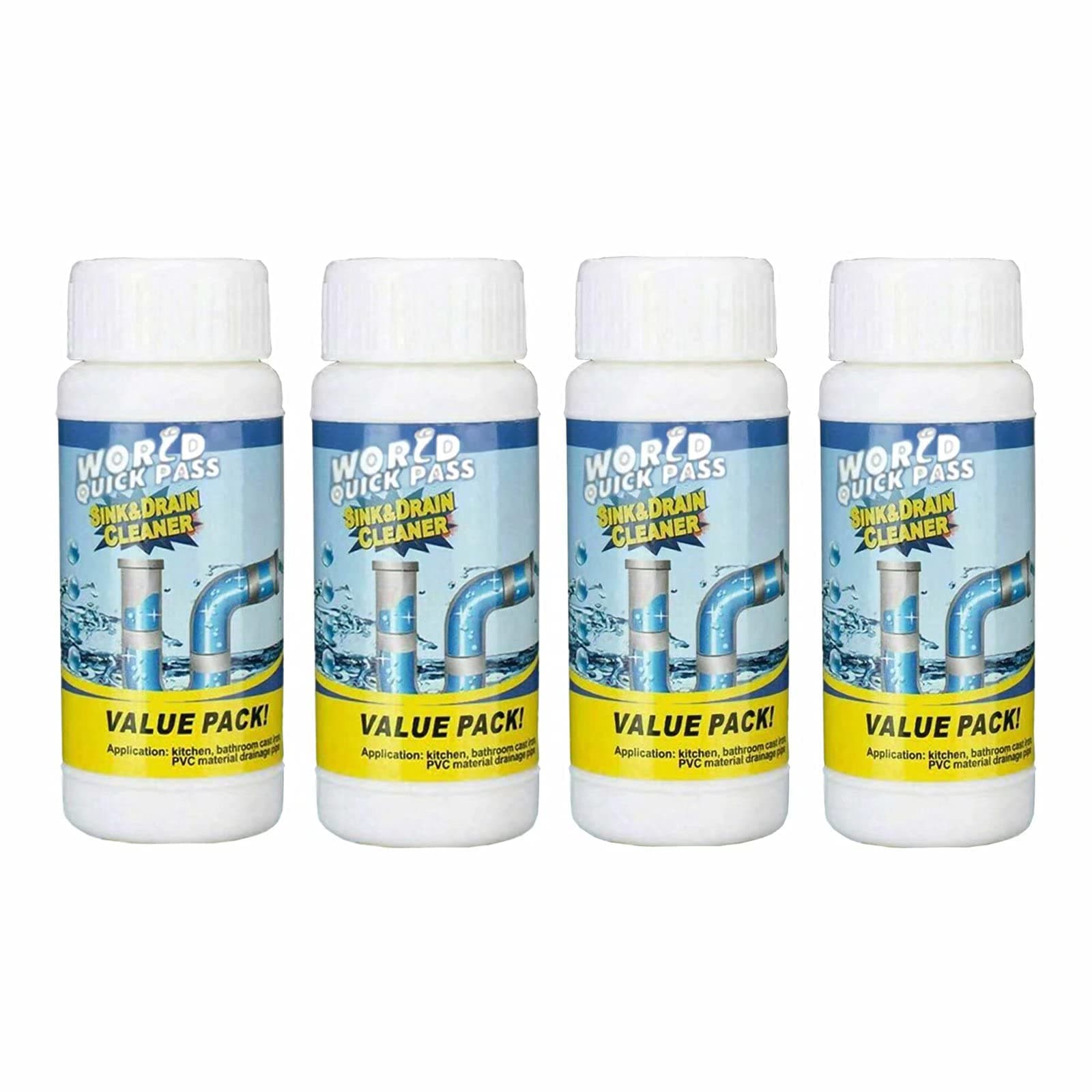 4PACK All-Purpose Toilet Cleaner,Toilet Cleaning Cleaner,Effective Foaming Cleaner for Toilet Sink Floor Tile,Toilet Pipe Dredging,Toilet Clog Remover