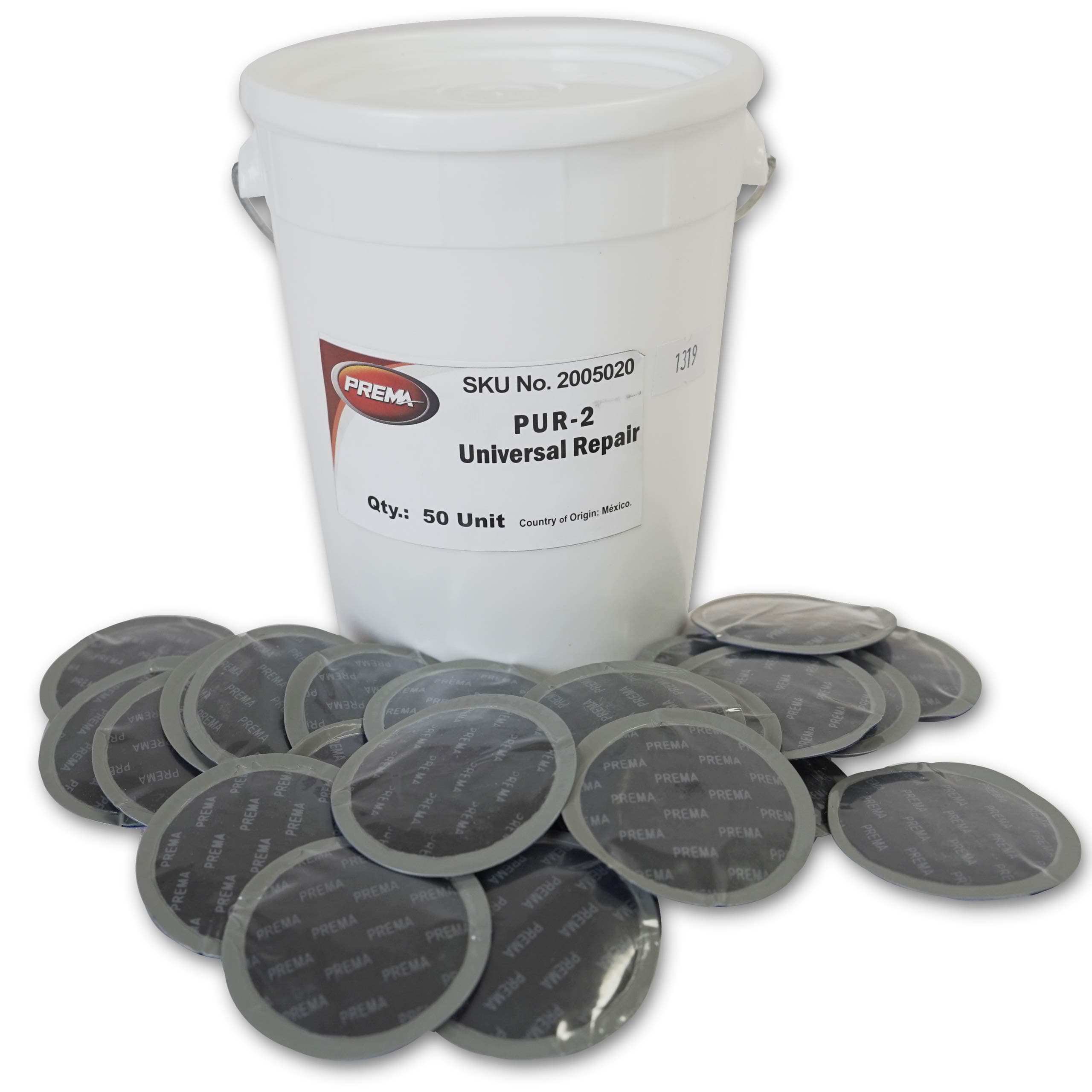 Prema Products PUR-2 Universal Repair, 2" Tire Repair Patch for All Cars and Trucks, Patch Nailhole Injuires in Tubeless Bias and Radial Tires