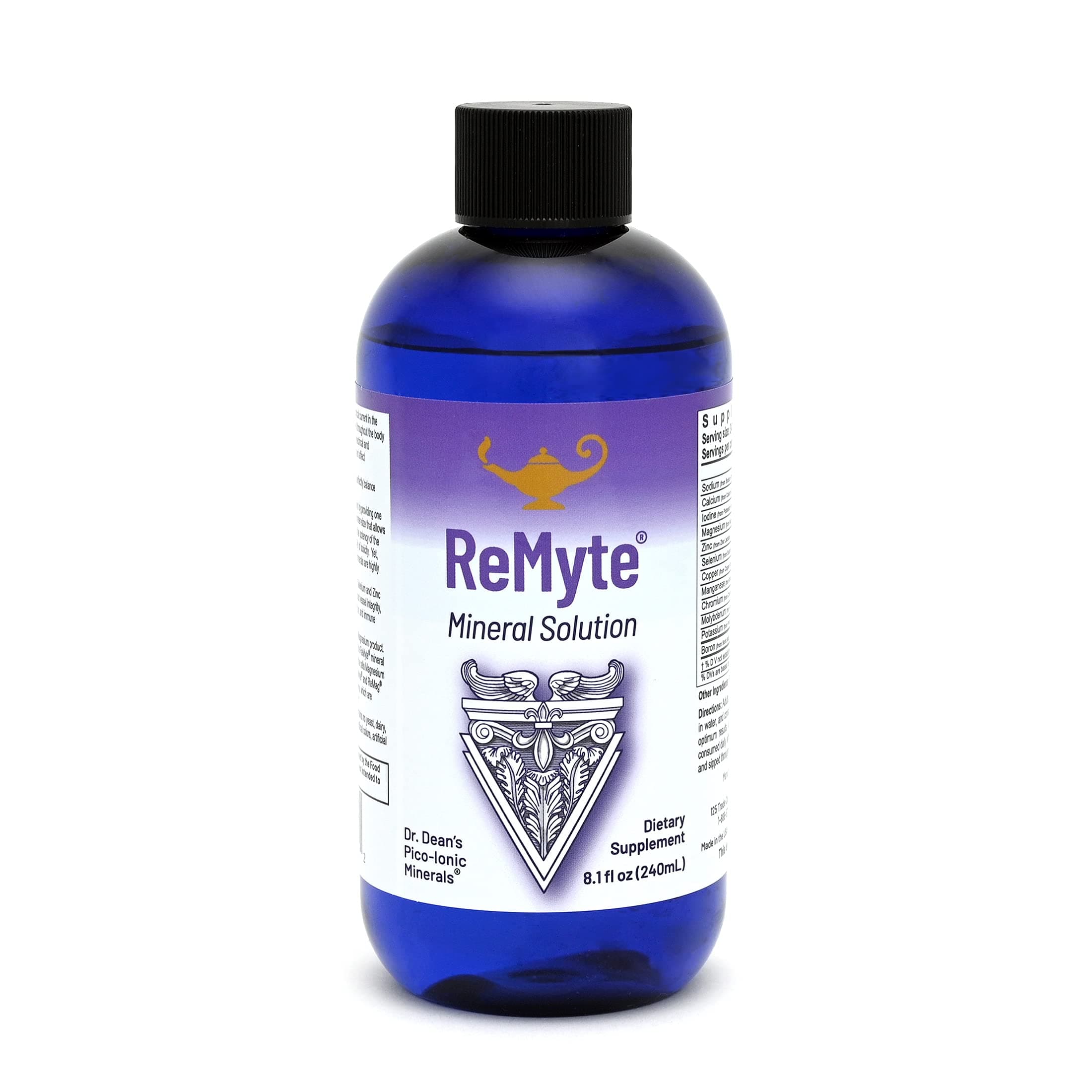 RnA ReSet - ReMyte Electrolyte Mineral Solution -12 minerals for cellular function- Thyroid, Heart,Immune support - 240 ml