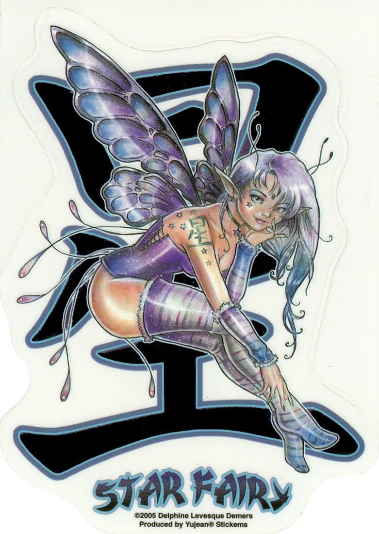 Delphine Levesque Demers - Kanji Star Fairy - Sticker/Decal