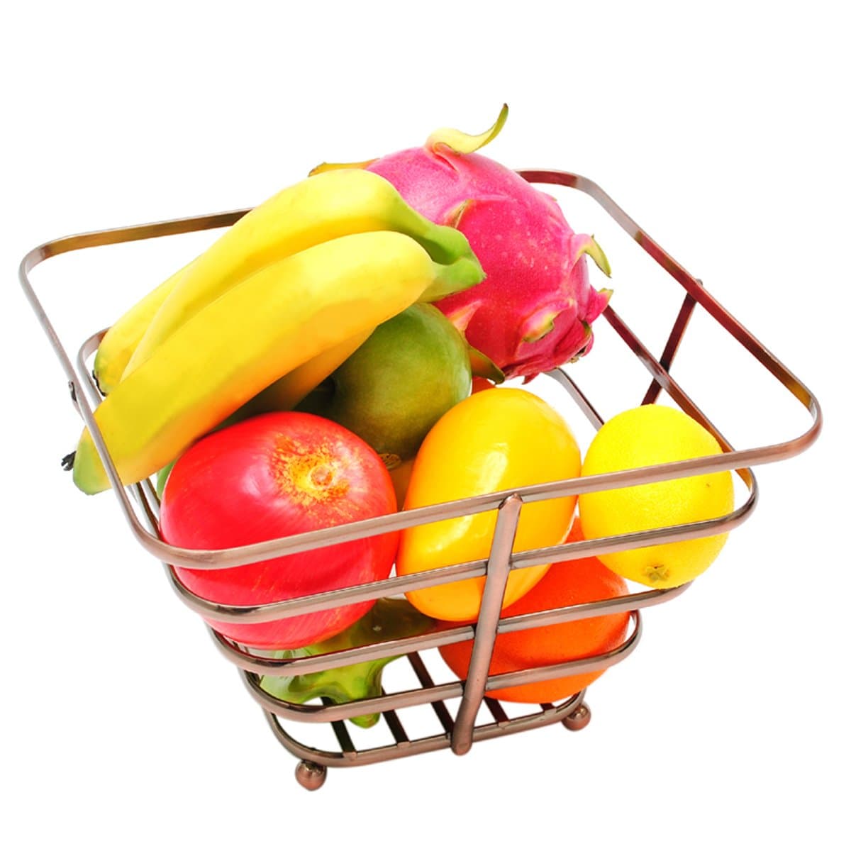 LivingAid L00014 Wire Fruit Bowl,Bronze