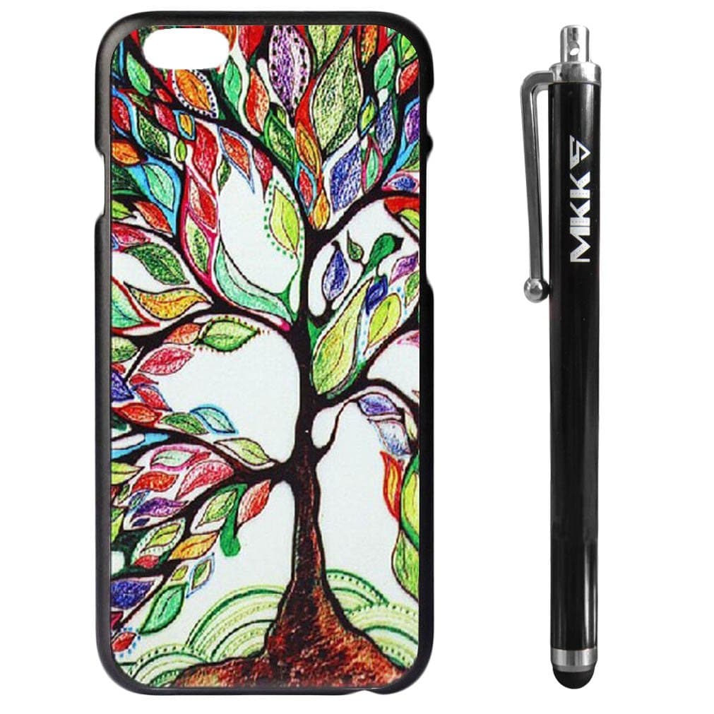 iphone 6 case,MKKS Love Tree Pattern Hard Plastic Shell Case Cover for iphone 6 4.7" (not fit for iphone 6 plus) with a MKKS Stylus Pen As a Gift