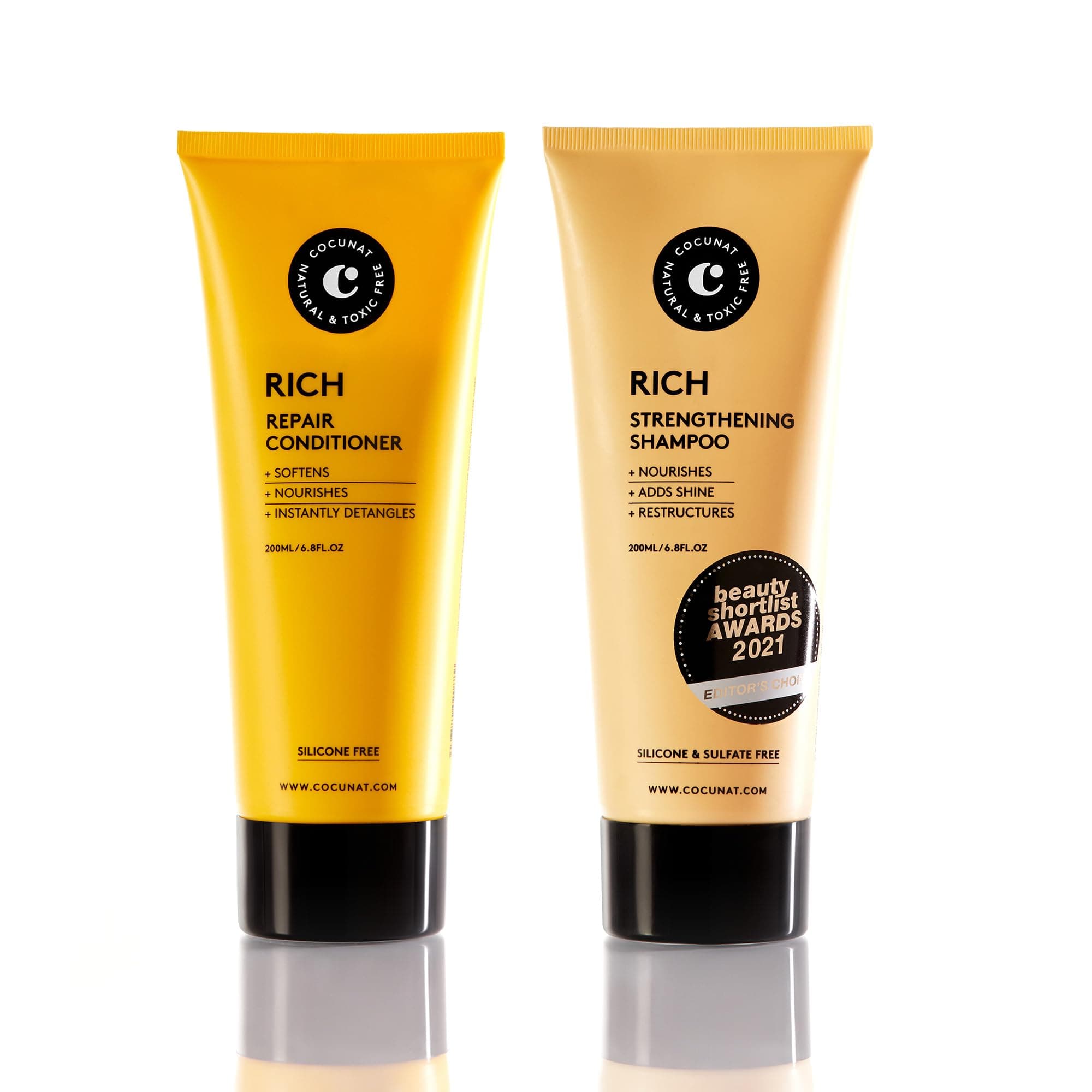 - Rich Pack for Dry Hair - Natural Shampoo and Conditioner - Damaged or Dyed Hair - Moisturises, Nourishes and Restructures - Sulphate and Silicone Free - Suitable for Curly Method