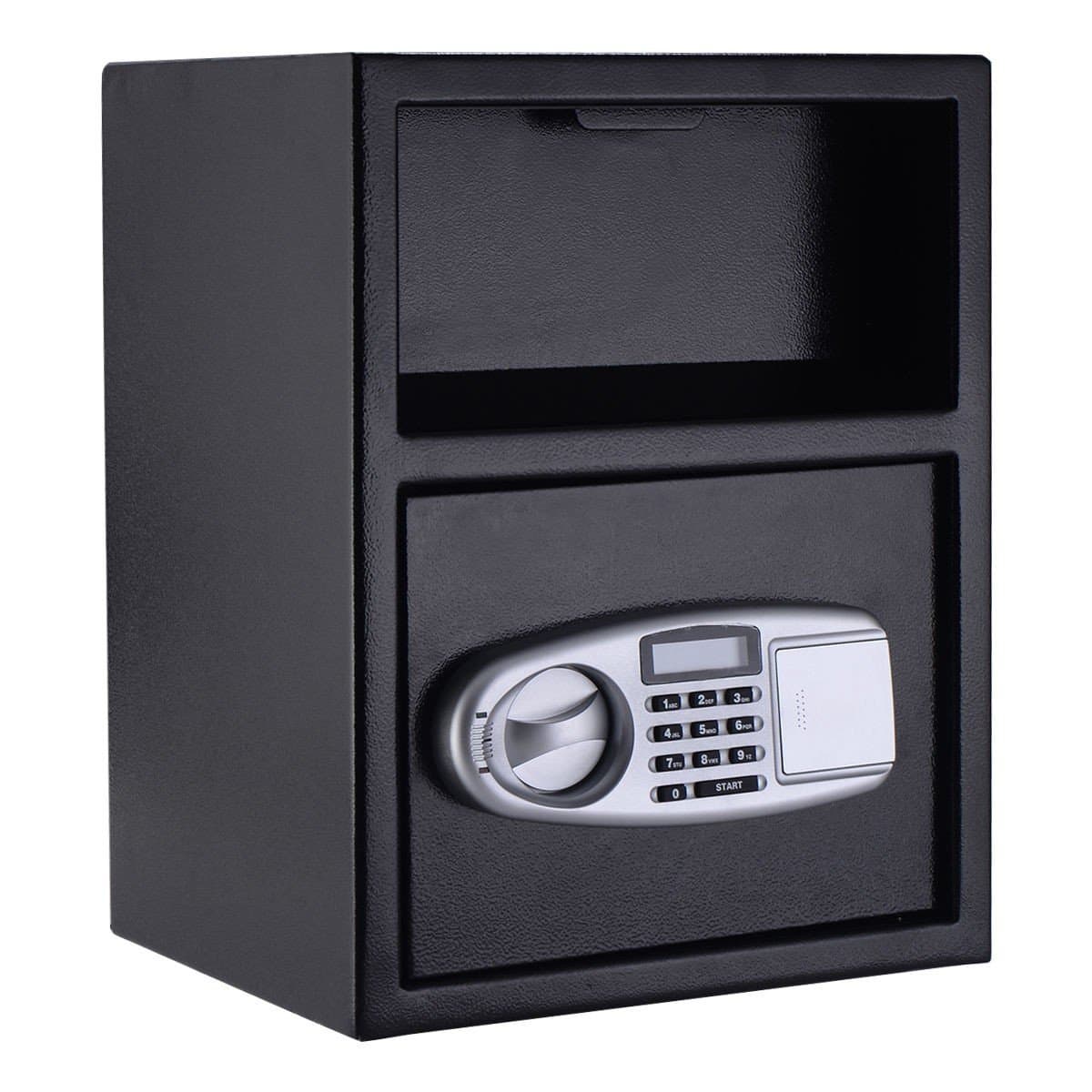 Digital Safe Box Security Cash Money Jewelry Gun Book Deposit Drawer Depository Drop Slot Load Vault Lock Box Digital PIN Lock And Key Home Hotel Shop Restaurant Office Use Wall Or Cabinet Mount