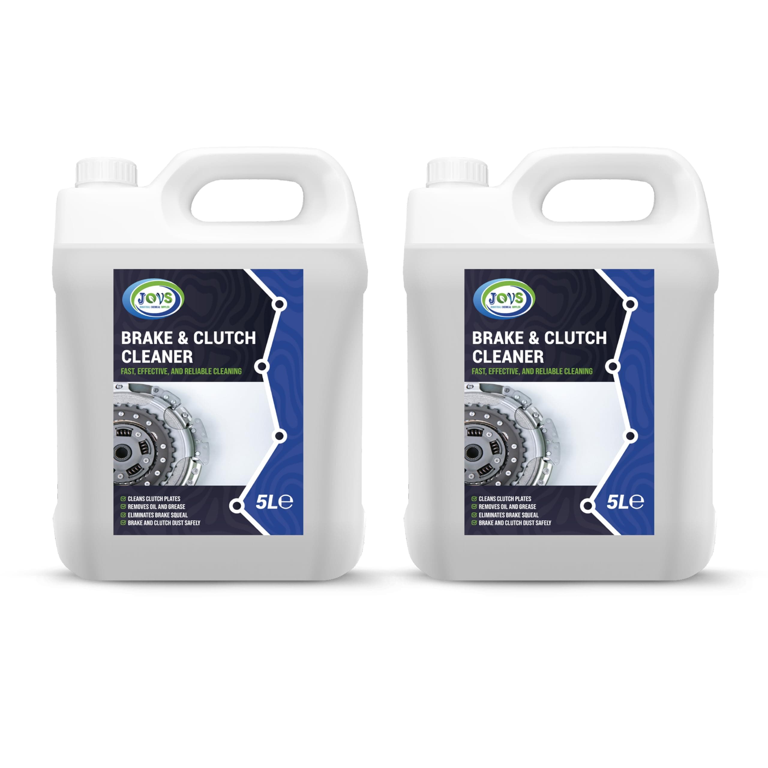 JOVS Brake and Clutch Cleaner 2x 5L - Dust, Grease, and Oil Remover! Powerful Cleaning, Precision Degreasing, and Rust Removal for Peak Automotive Performance