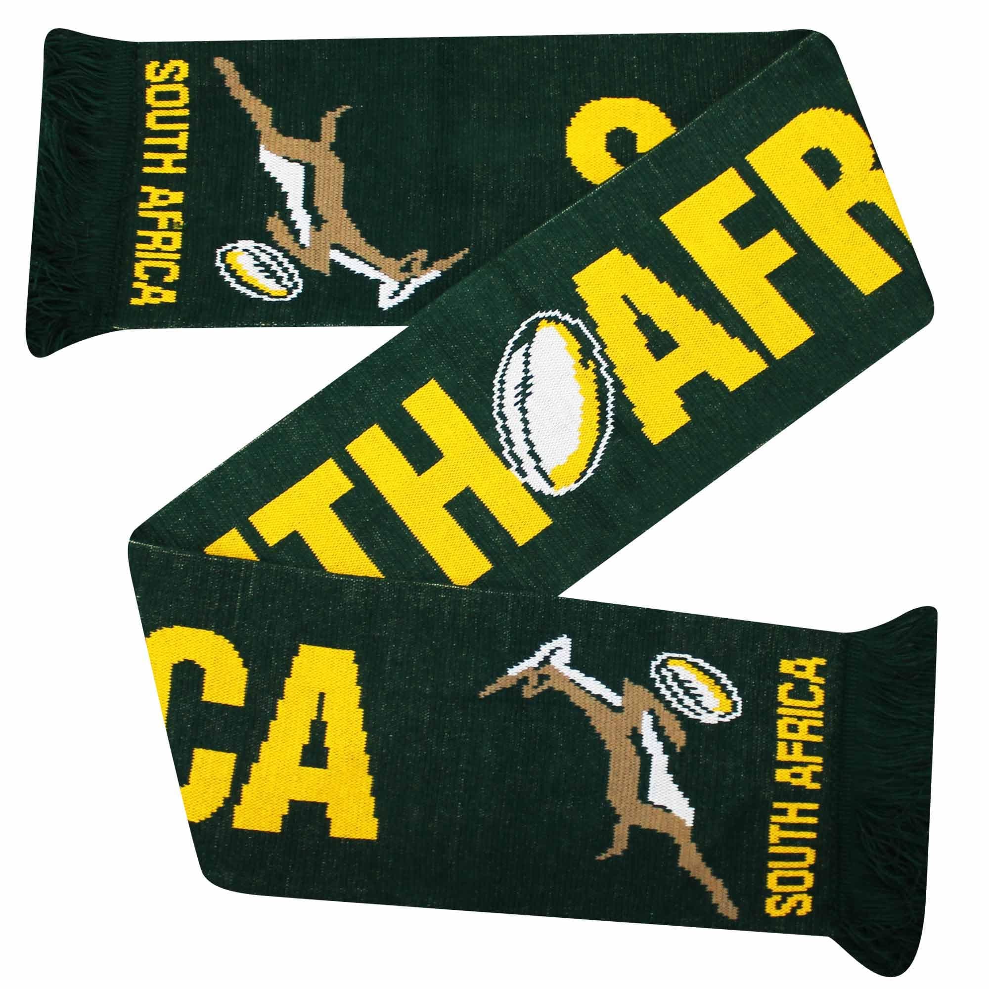GIFTS 4 ALL South Africa & Springboks Rugby Fans Souvenir Scarf