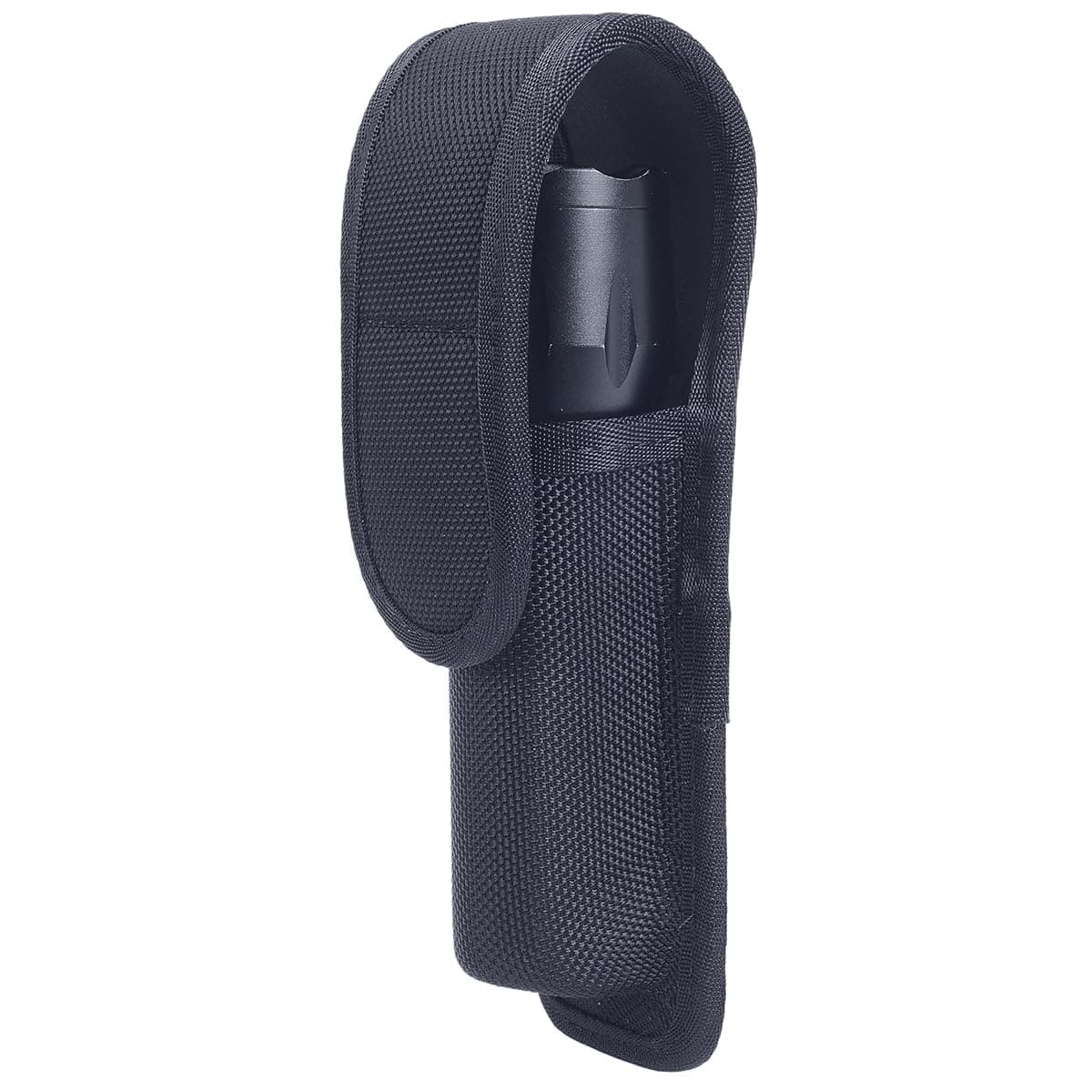 Molded Flashlight Pouch Tactical Flashlight Holster with Hidden Snap Flash Light Case for Duty Belt