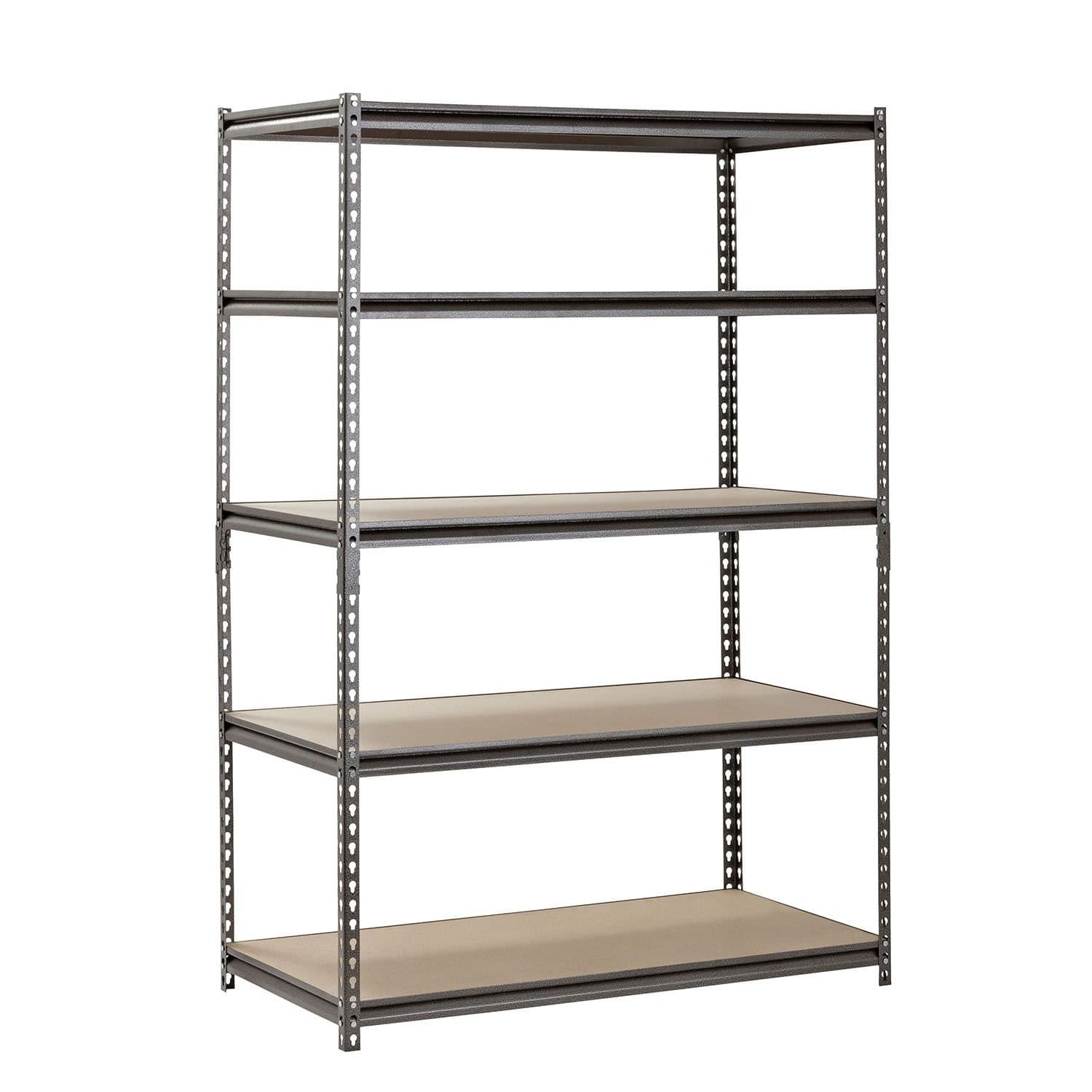 Hardware & Outdoor Heavy Duty Garage Shelf Steel Metal Storage 5 Level Adjustable Shelves Unit 72" H x 48" W x 24" Deep