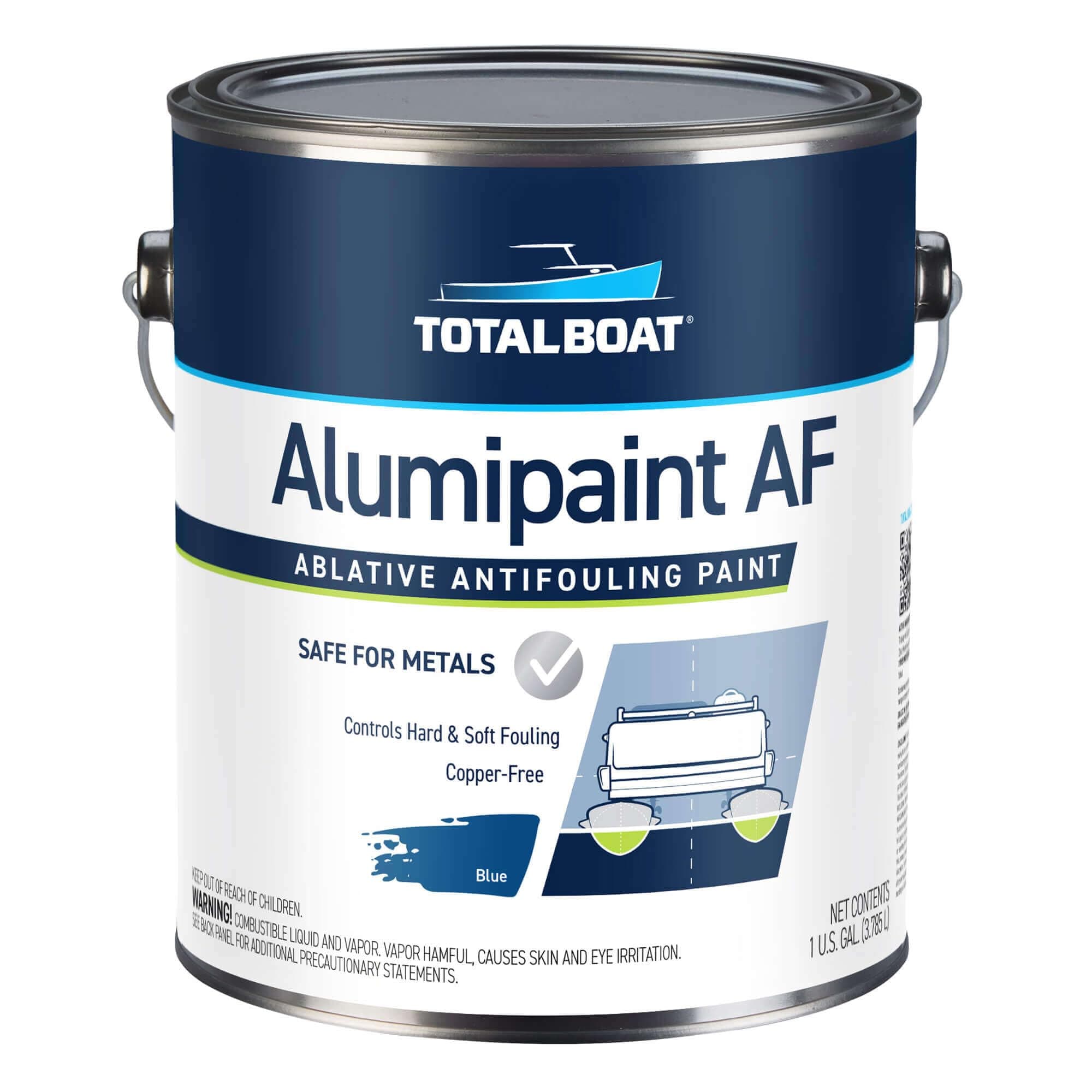 Alumipaint AF Aluminum and Pontoon Boat Bottom Paint (Navy Blue, Gallon)