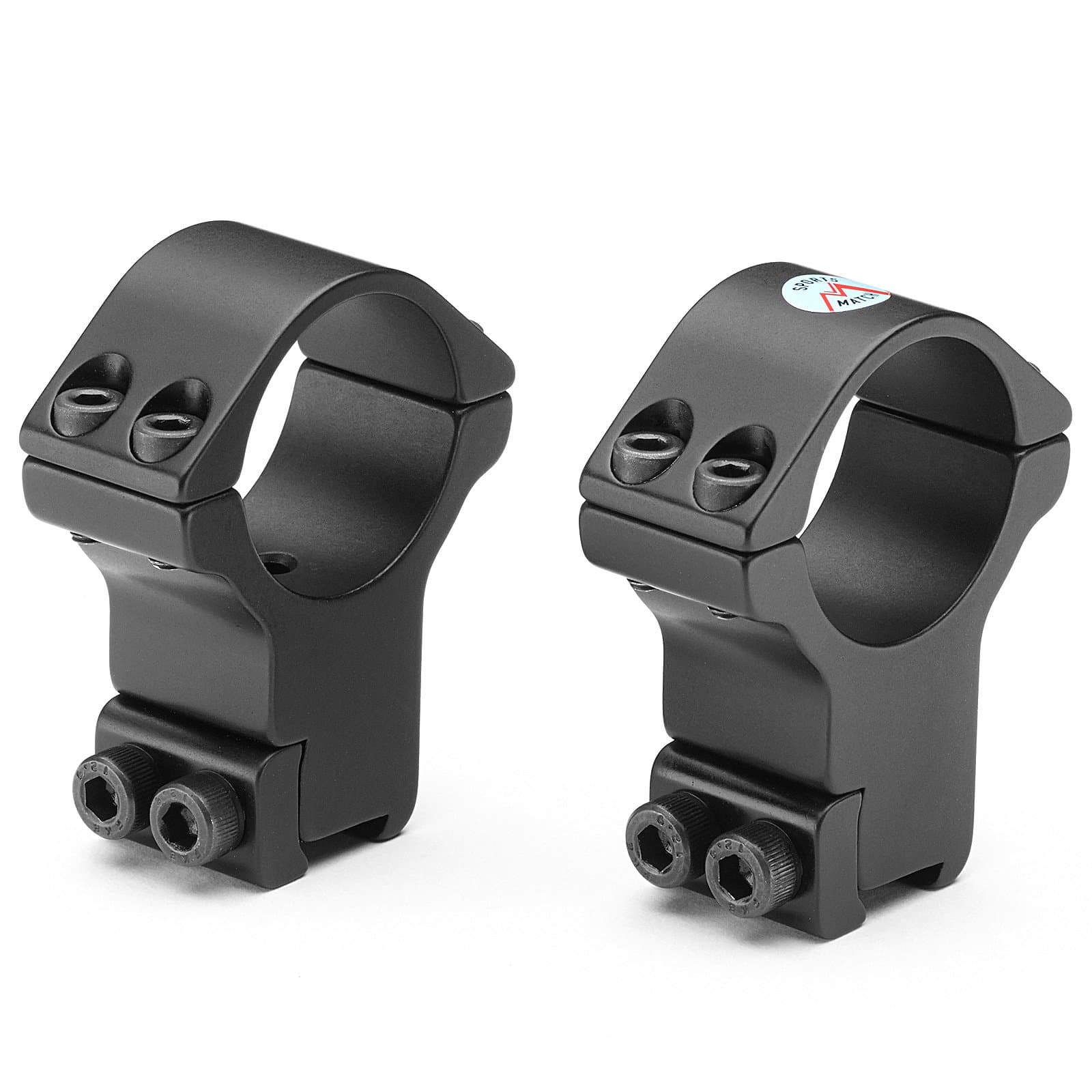 HTO71C 30mm Tube 2 Piece Double Clamp Mounts Extra High