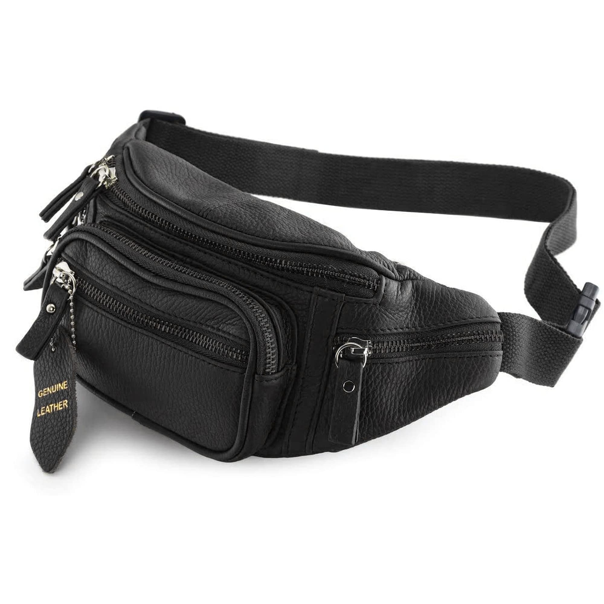 Fanny Pack Multifunction Hip Bag Travel Pouch for Men and Women- Multiple Pockets & Sturdy Zippers Ideal for Hiking Running Cycling and More
