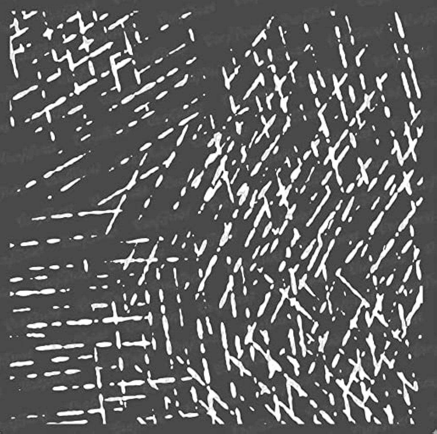 Reusable Pattern Stencil for Painting on Wood, Canvas, Paper, Fabric, Floor, Wall and Tile - Scratches - 6x6 Inches - DIY Art and Craft - Concrete Patterns