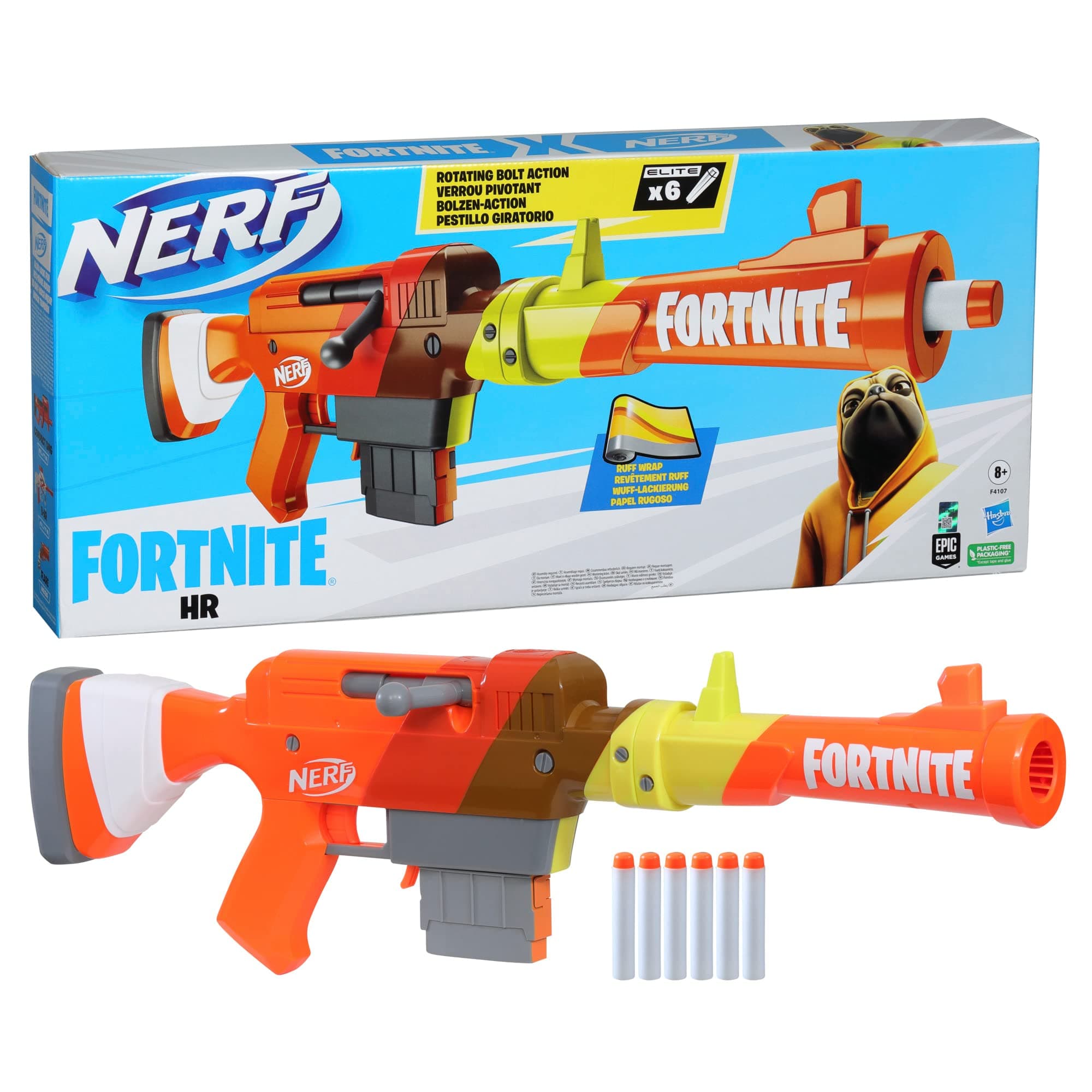 Nerf F4107 HR Dart Blaster, Multi color