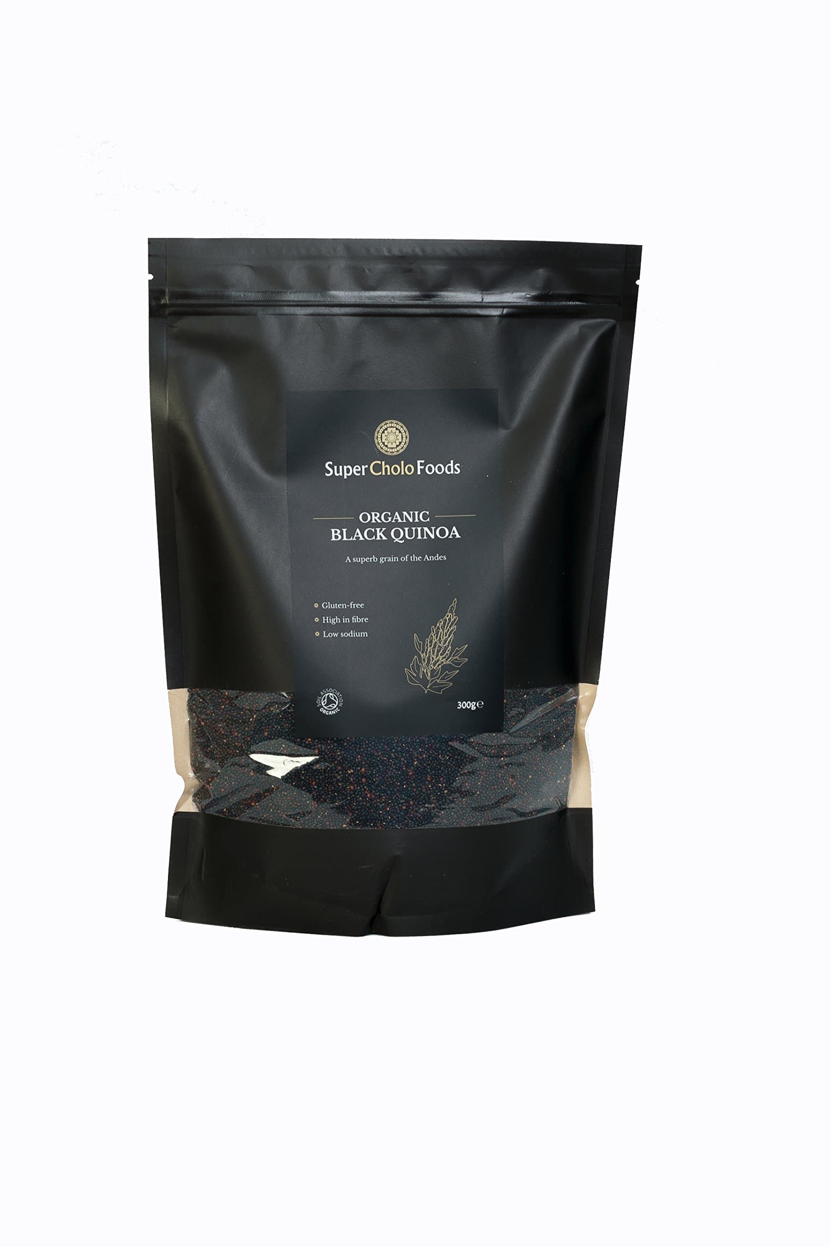 Organic Black Quinoa 1kg by Super Cholo Foods