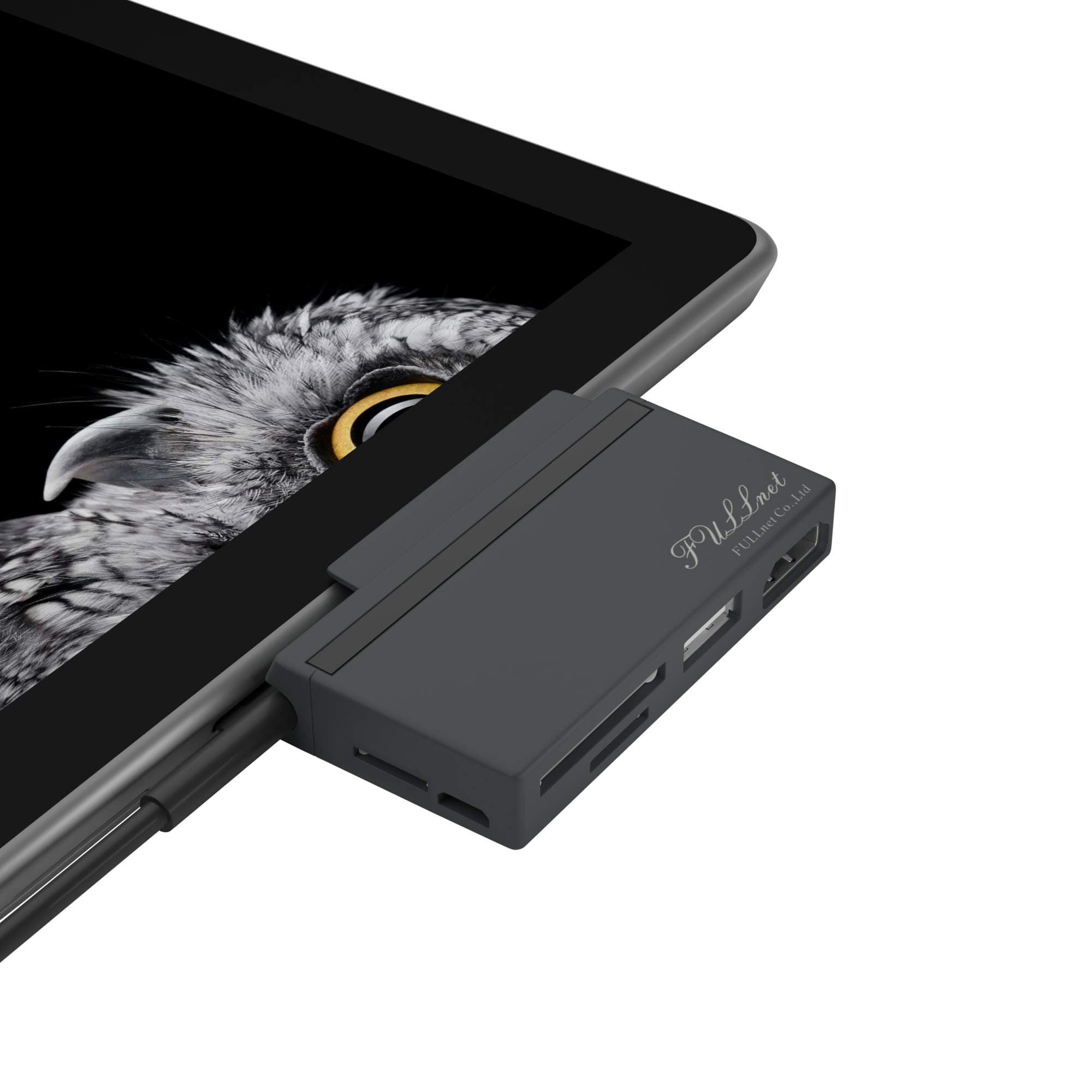 Hub, Docking for Surface Go, USB-C Connector with Surface Go Edge Shape & HDMI, USB 2.0, SD/TF Card Reader, TF(Fixable Slot) Card Reader, DC Power in Port(External Replenish)