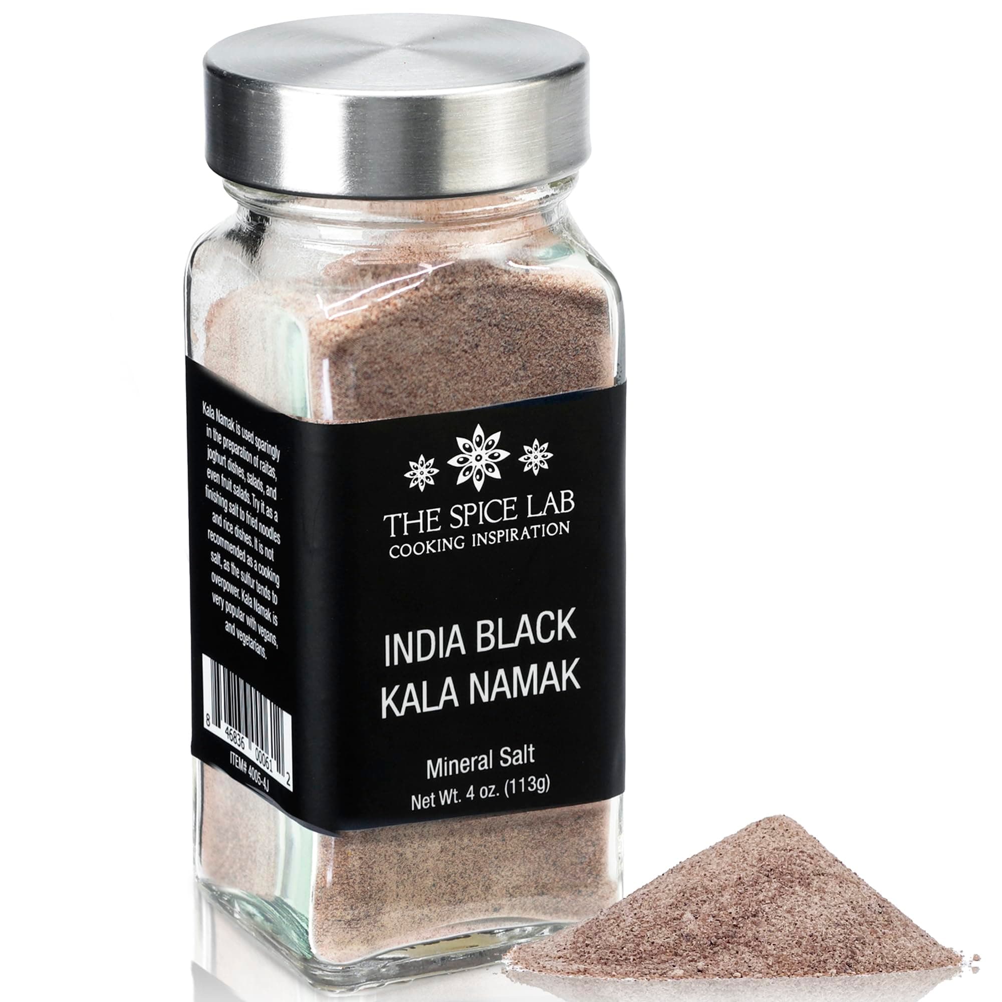 The Spice Lab Kala Namak Black Salt - Himalayan Indian French Jar Vegan Pure Natural Gluten Free Tofu Stirred Seasoning Ov Flavor