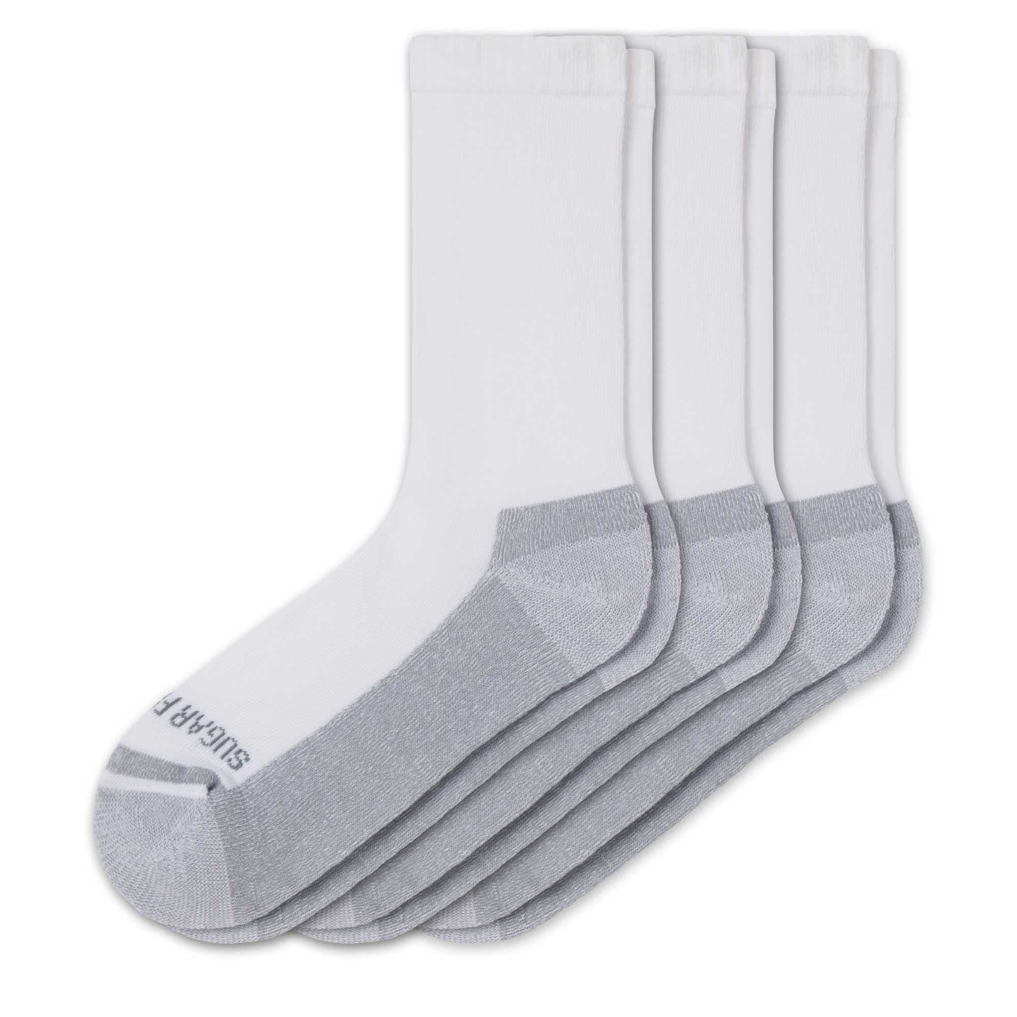 Sugar Free Sox Active-Fit Cushioned Diabetic Crew Socks 3 Pack | Maximize Comfort and Circulation | Seamless Toe