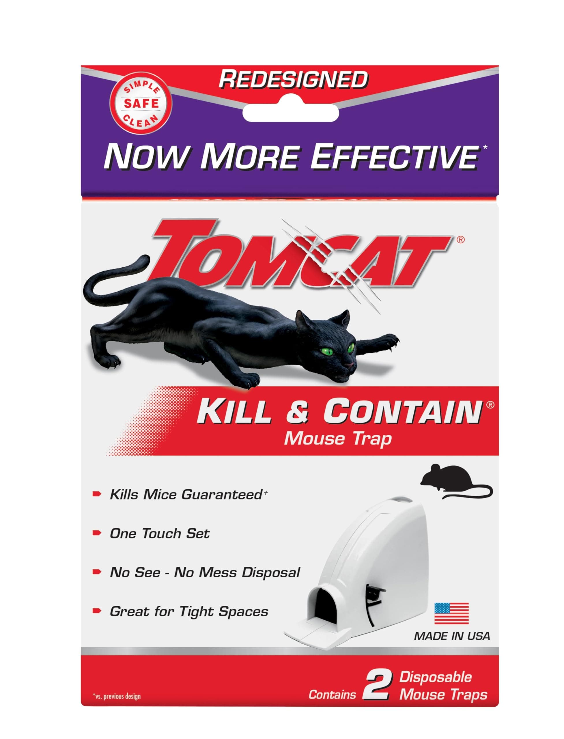 Tomcat Kill and Contain Mouse Trap, 2-Pack