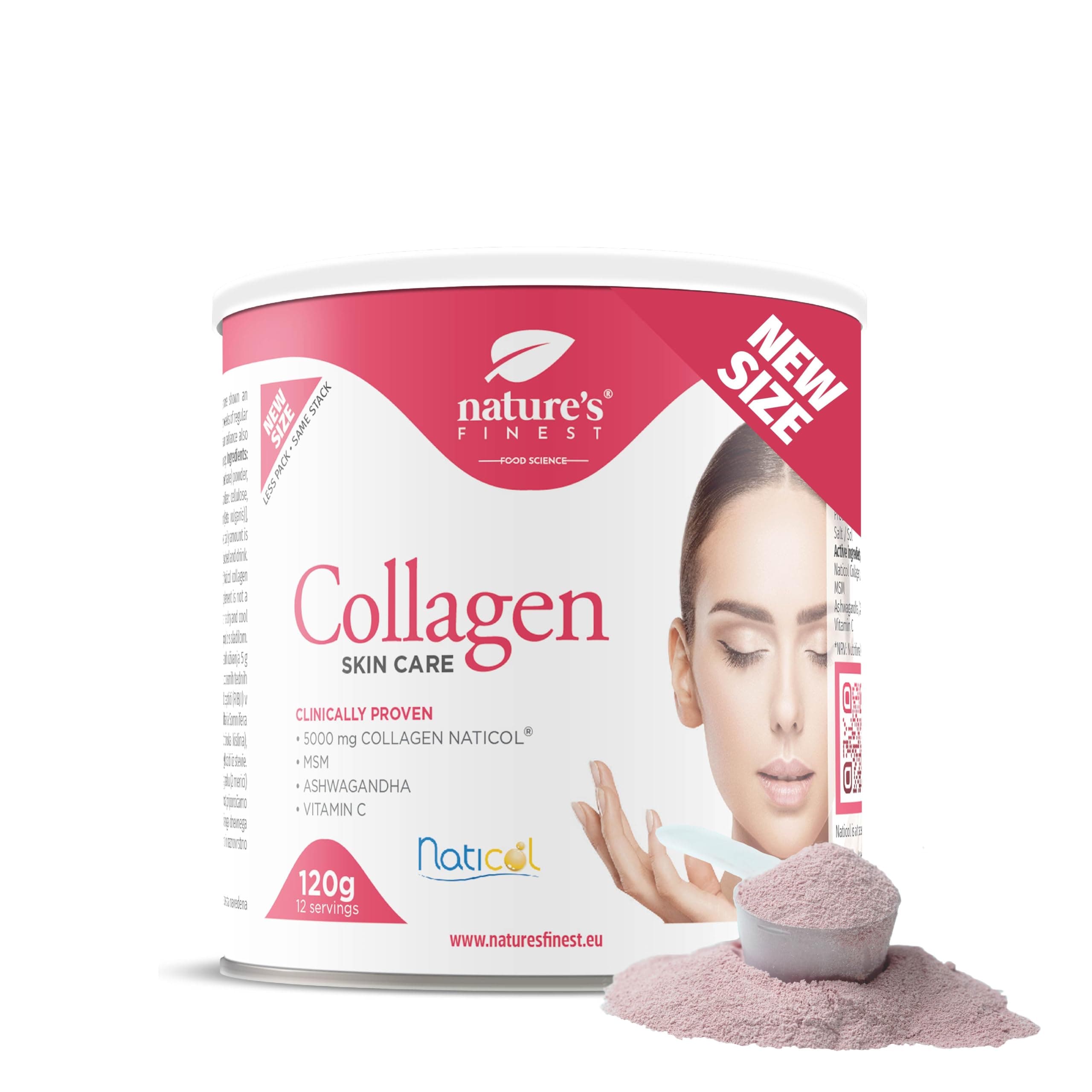 Marine Collagen Powder with Vitamin C, MSM & Ashwagandha - Premium Collagen Supplement for Women - Supports Skin, Hair, Joints & Anti-Aging - High-Absorption Formula for Beauty & Wellness