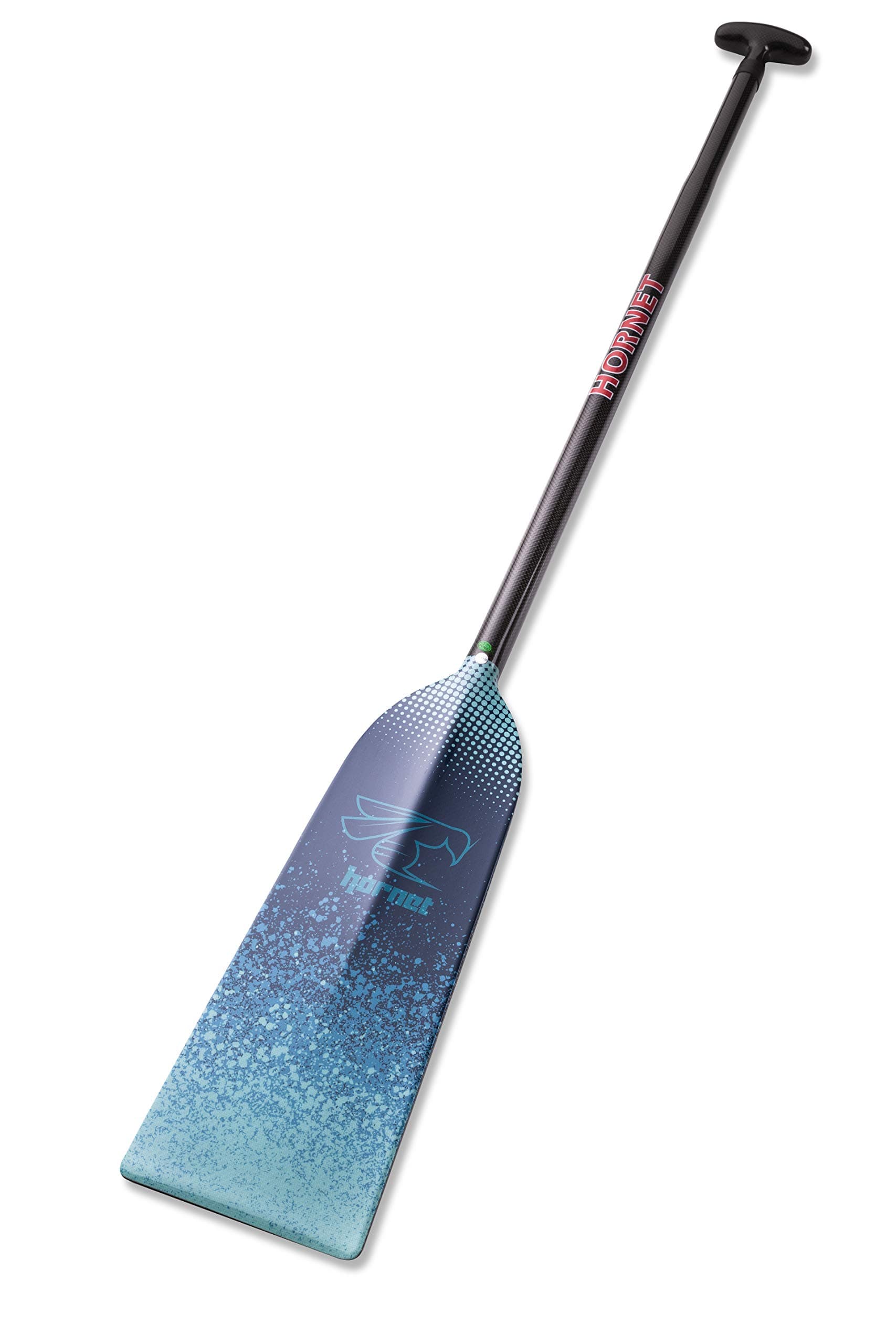 Hornet Watersports Dragon Boat Paddle Fixed Length Carbon Fiber Blue Splash Lightweight IDBF Approved (50)