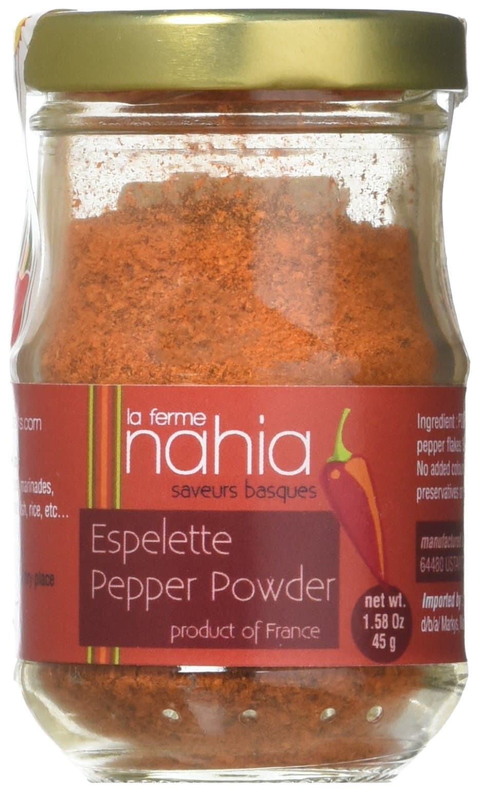 Espelette Pepper Powder PDO - 40 grams / 1.41 ounces