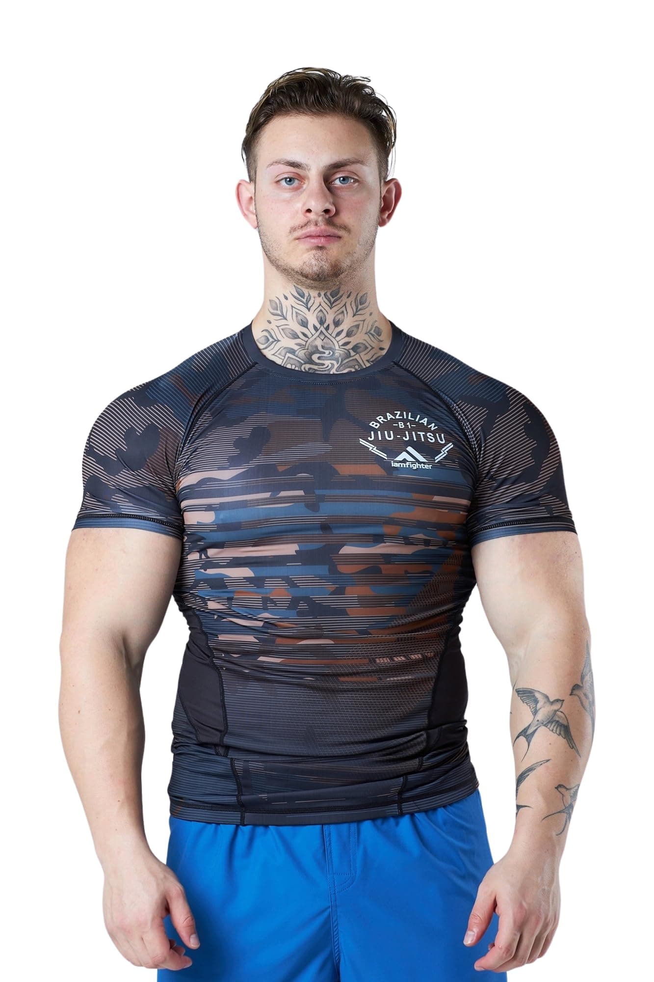 Compression Men's Rash Guards - Ideal for BJJ, No Gi, MMA Training Sessions