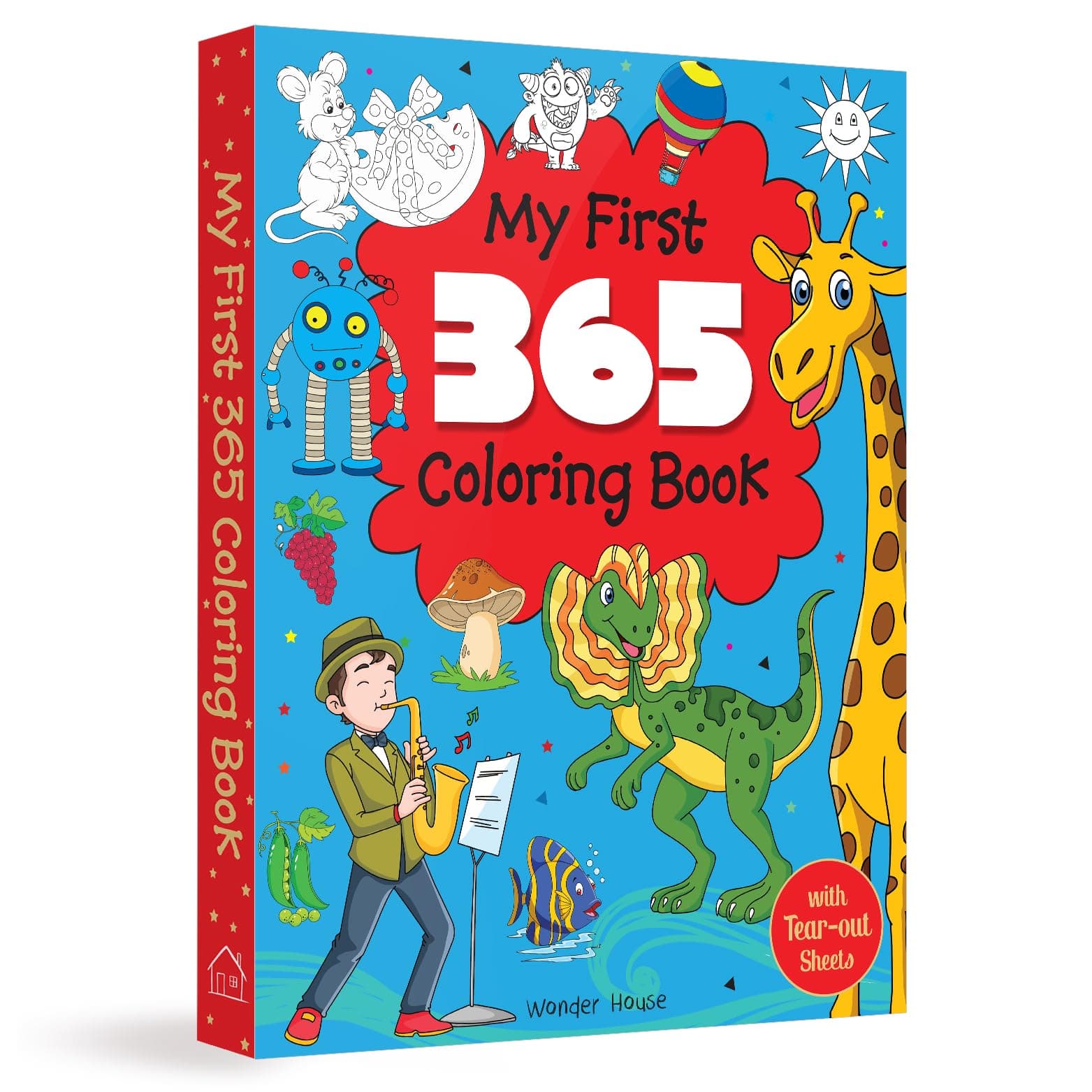 My First 365 Coloring Book: Jumbo Coloring Book For Kids (With Tear Out Sheets)