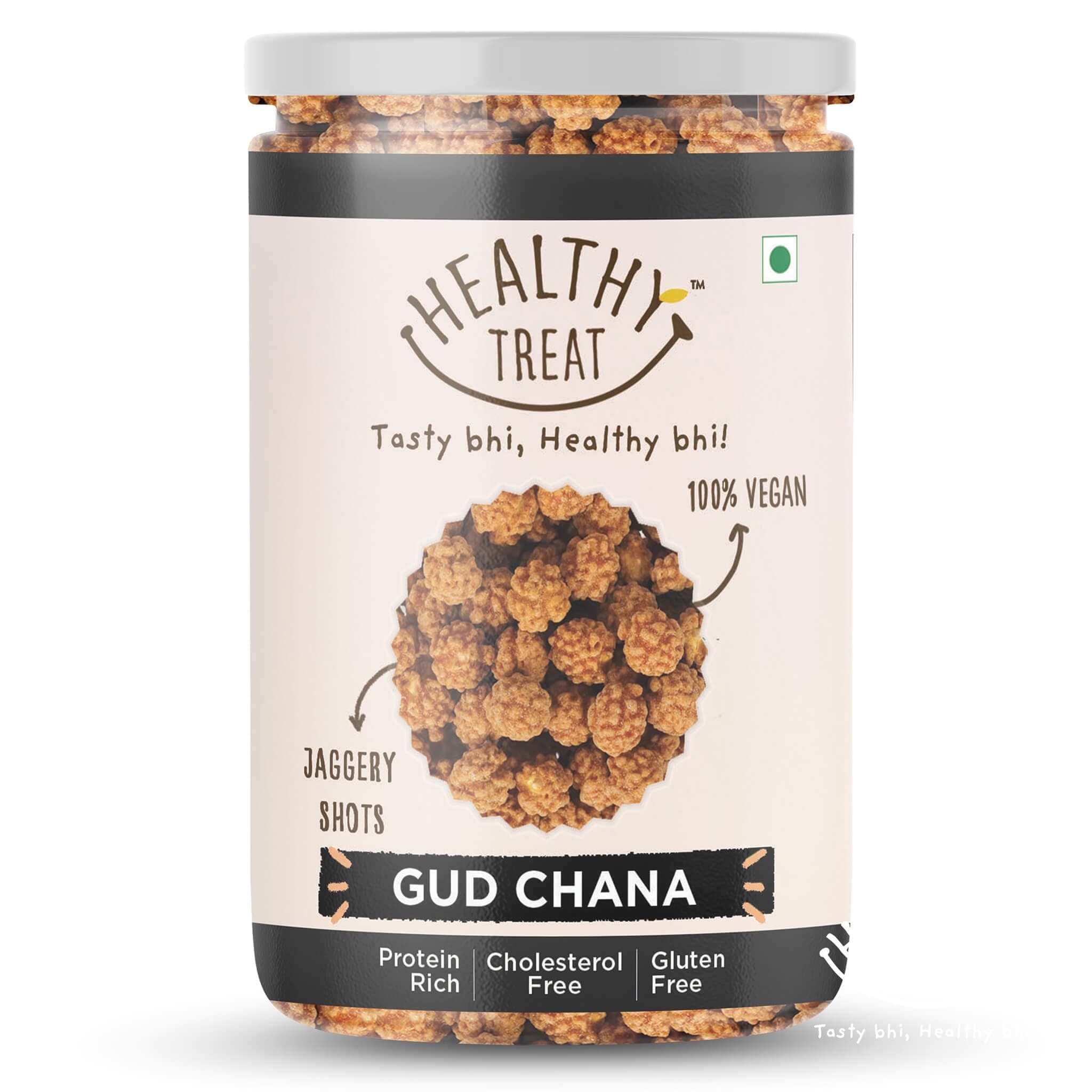 Healthy Treat Gur Chana 200 gm | Jaggery Coated Chana | Immunity Booster