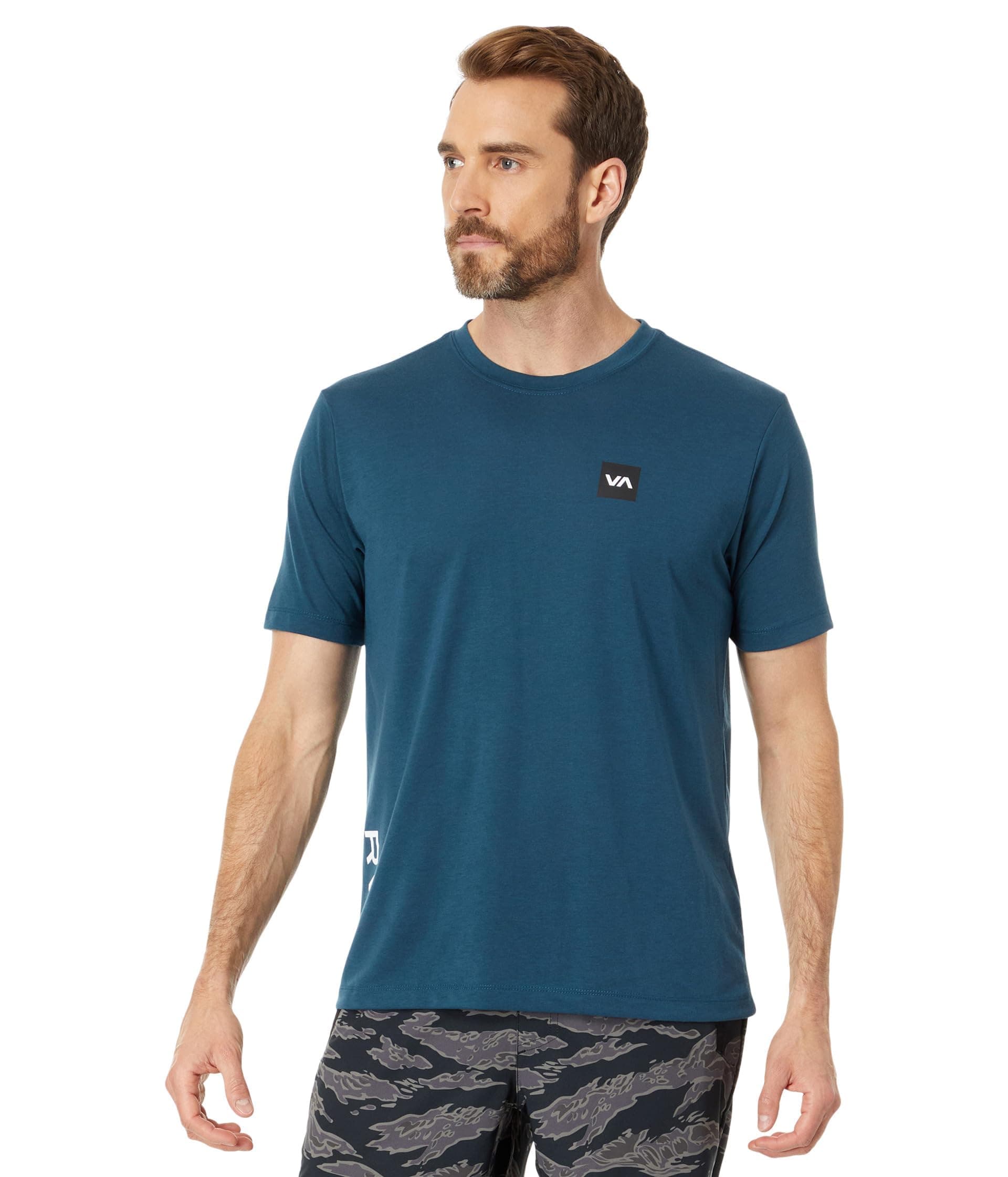 RVCA Men's Va Mark Short Sleeve Dri-Release T-Shirt