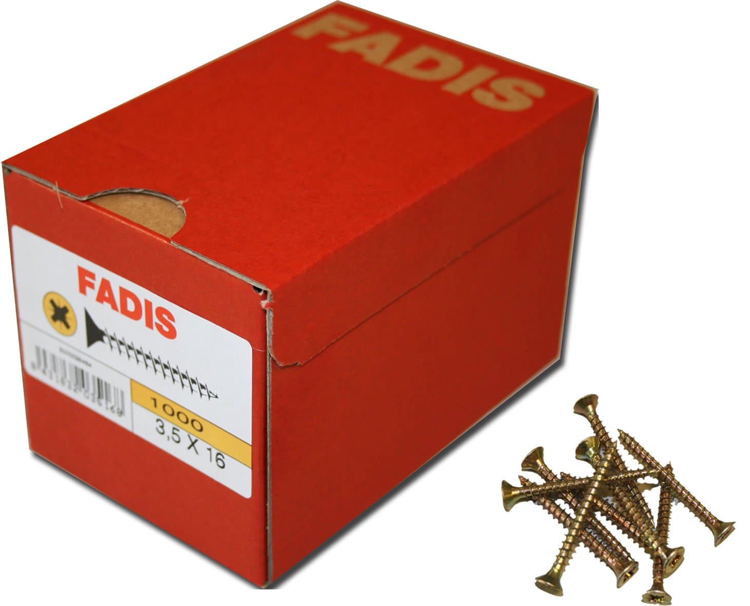 Fadis - Fadis Bichromated Screw 2.5 x 20 1000 Pz.