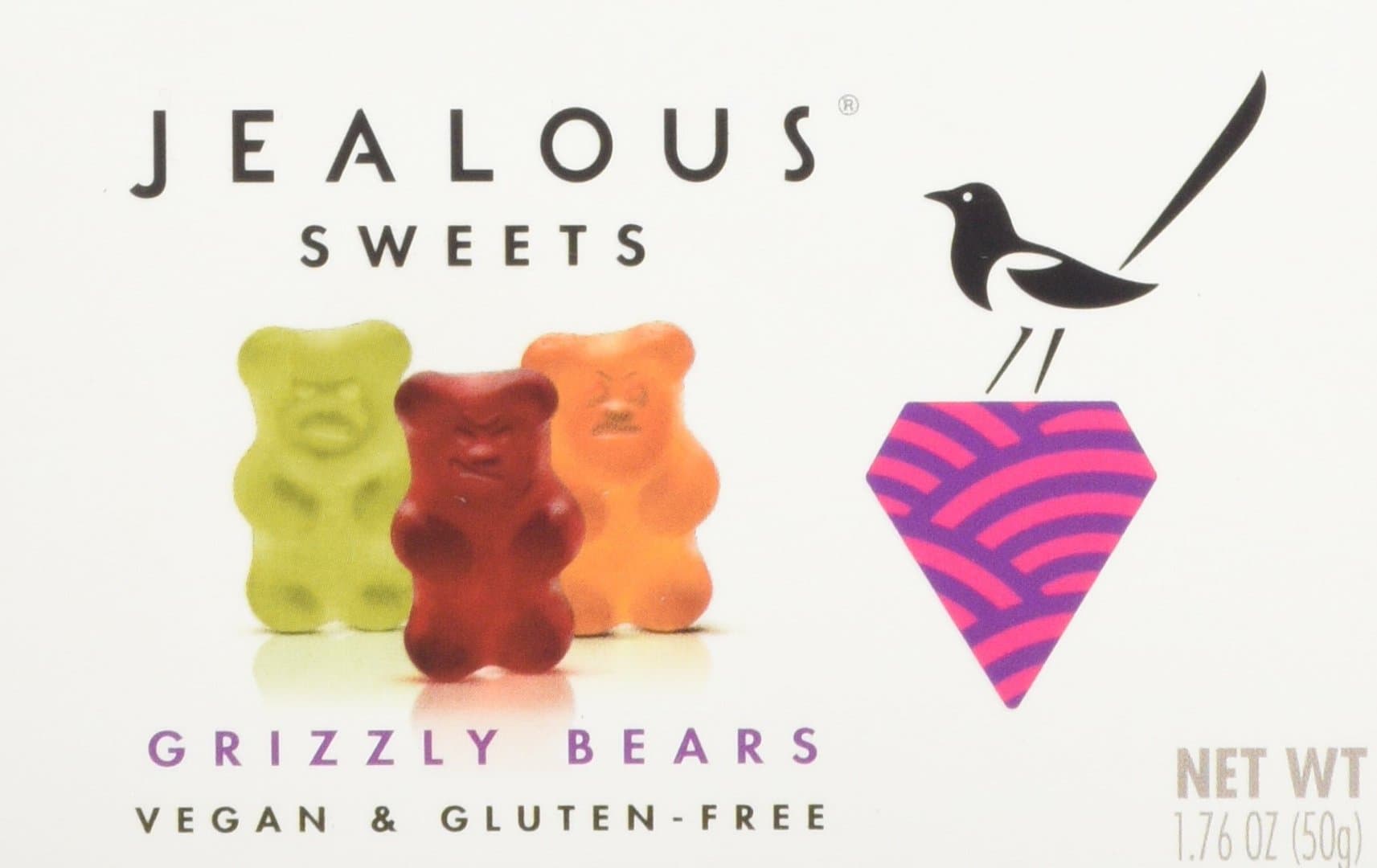Jealous Sweets Grizzly Bears Jelly, 50 g, Pack of 3